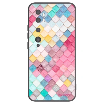 Picasee fekete szilikon tok az alábbi mobiltelefonokra Xiaomi Mi Note 10 (Pro) - Colorful roof