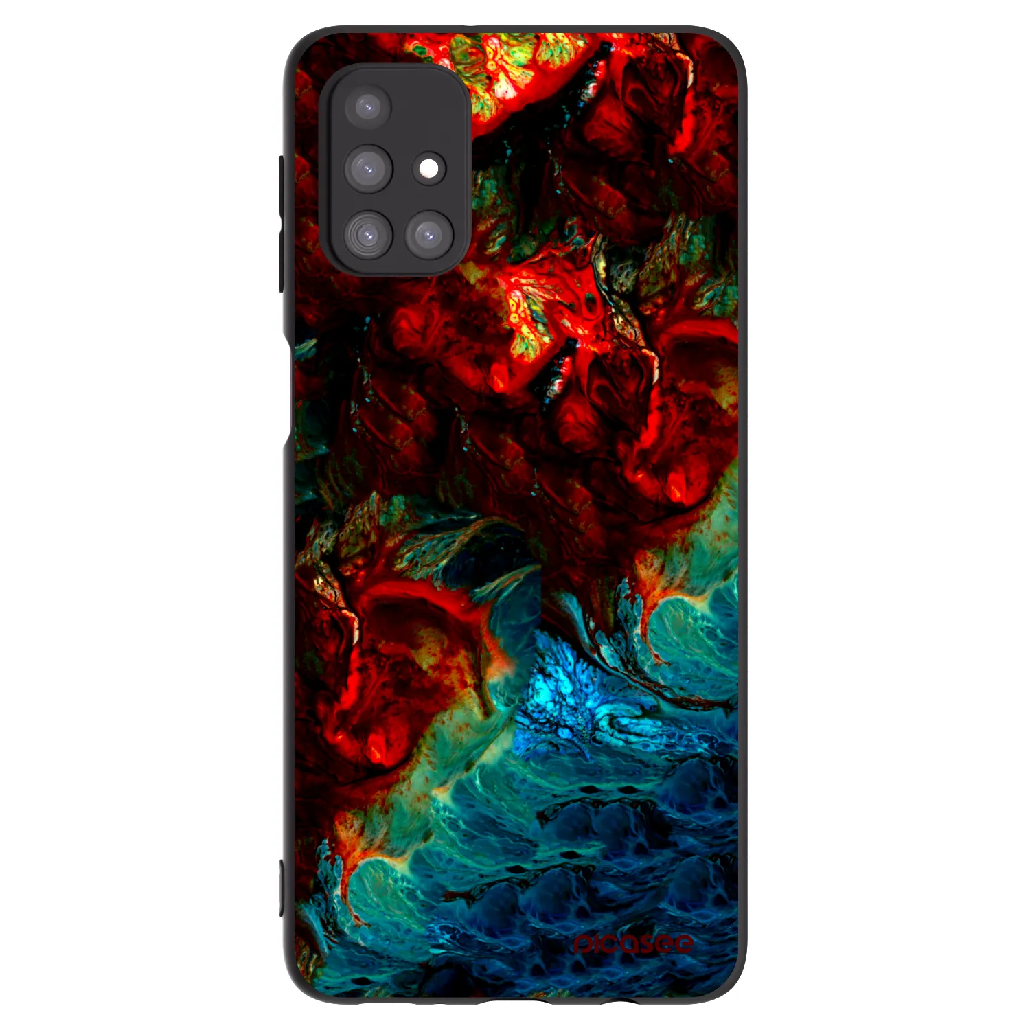 Picasee fekete szilikon tok az alábbi mobiltelefonokra Samsung Galaxy M31s - Universe