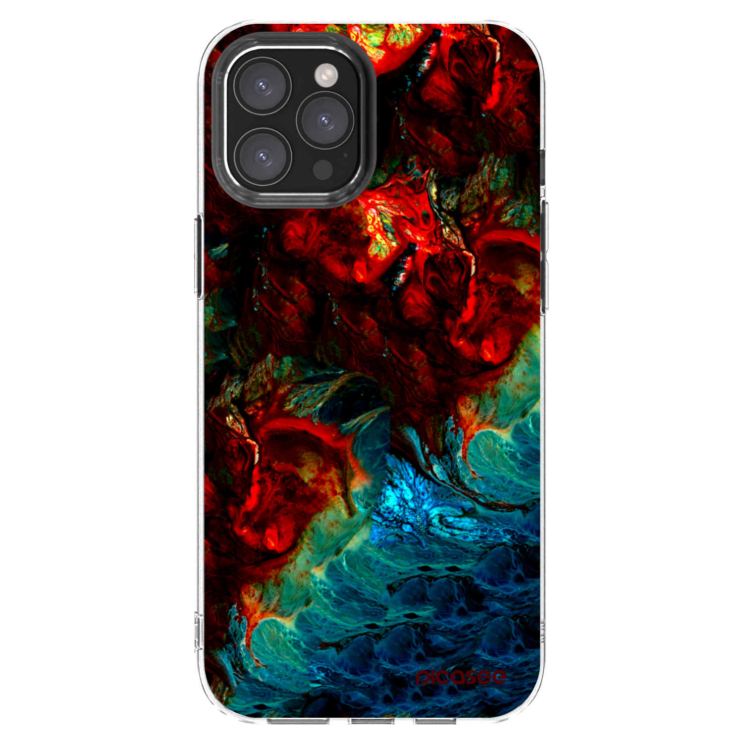Picasee átlátszó szilikon tok az alábbi mobiltelefonokra Apple iPhone 12 Pro Max - Universe