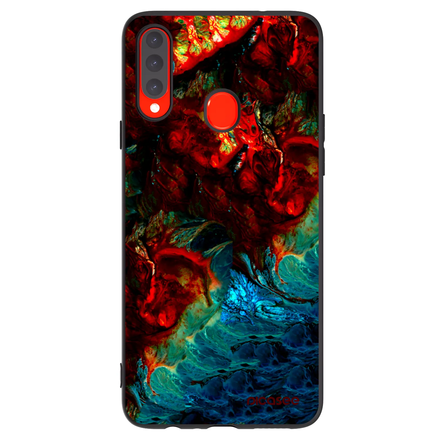 Picasee fekete szilikon tok az alábbi mobiltelefonokra Samsung Galaxy A20s - Universe