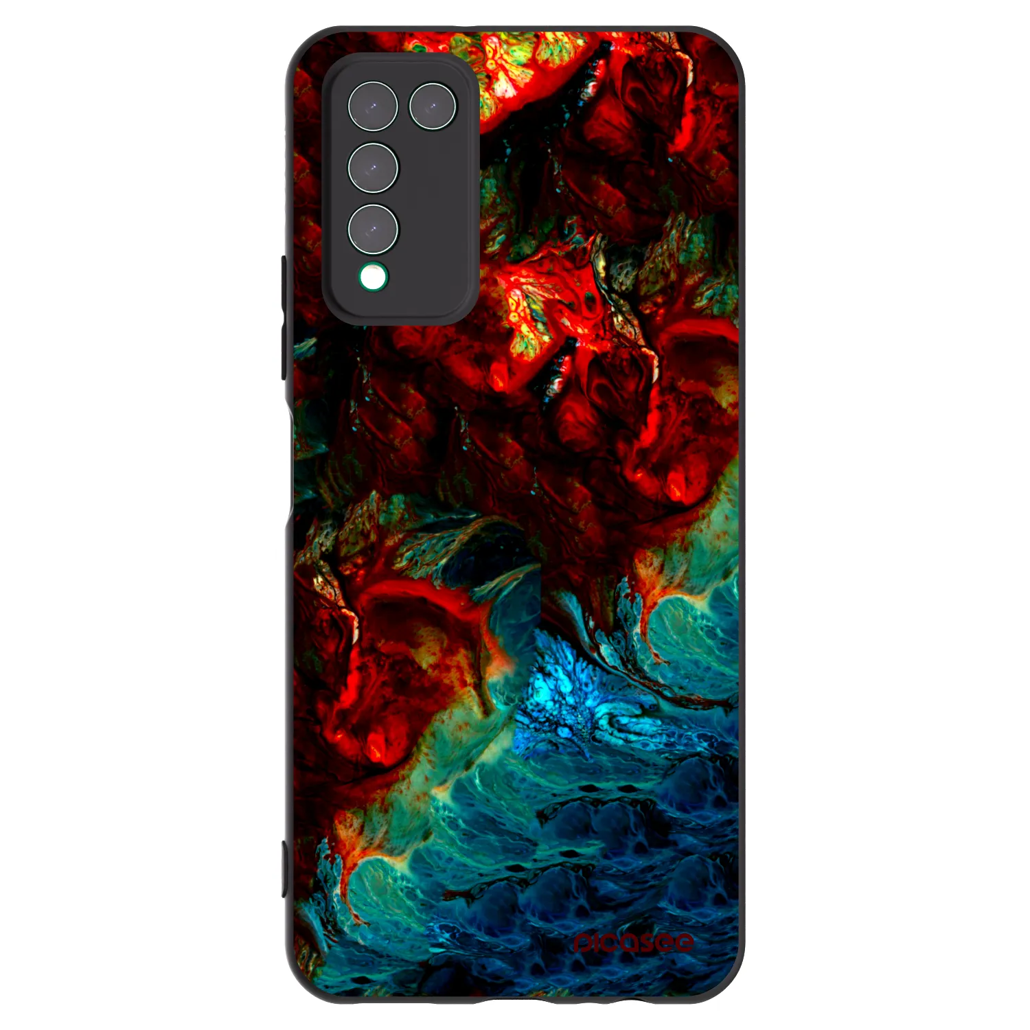 Picasee fekete szilikon tok az alábbi mobiltelefonokra Honor 10X Lite - Universe