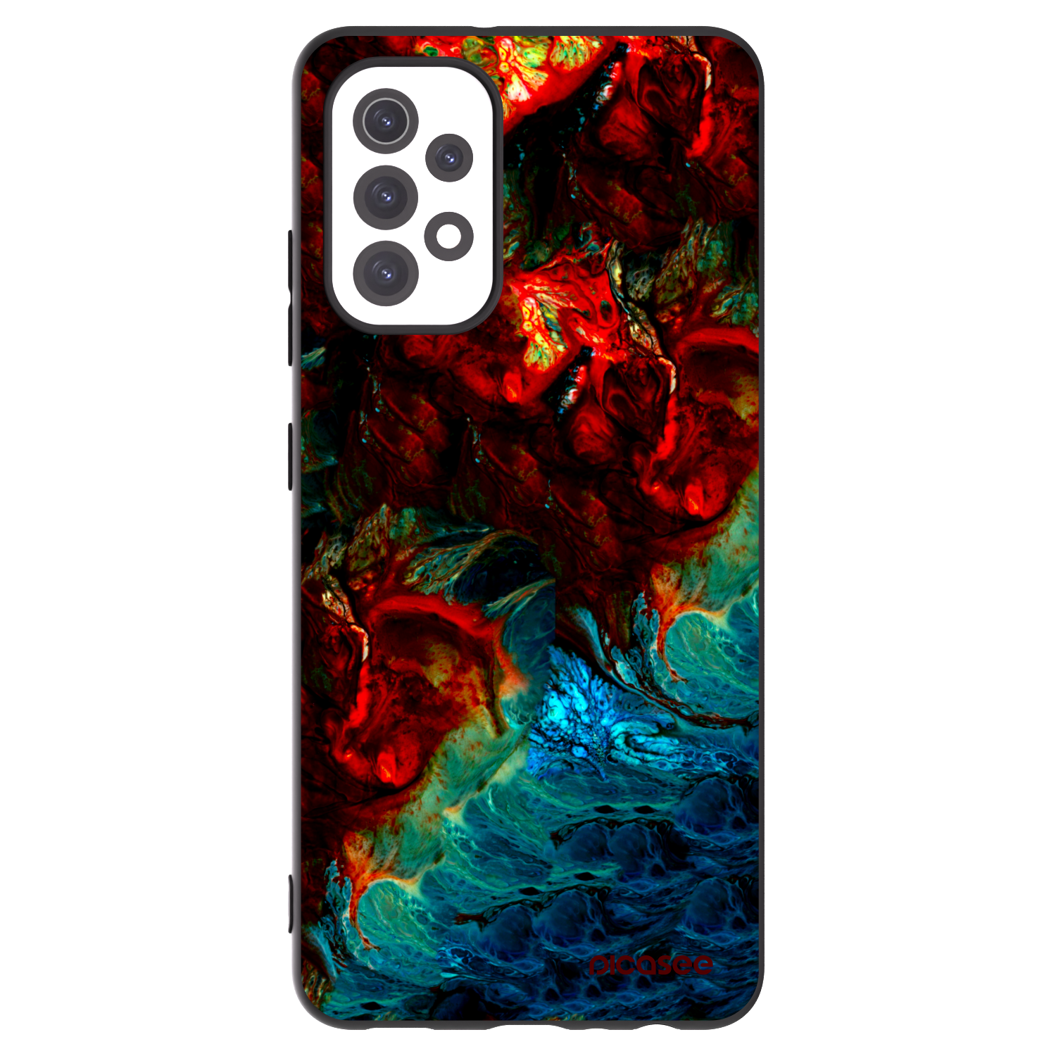 Picasee fekete szilikon tok az alábbi mobiltelefonokra Samsung Galaxy A32 5G A326B - Universe