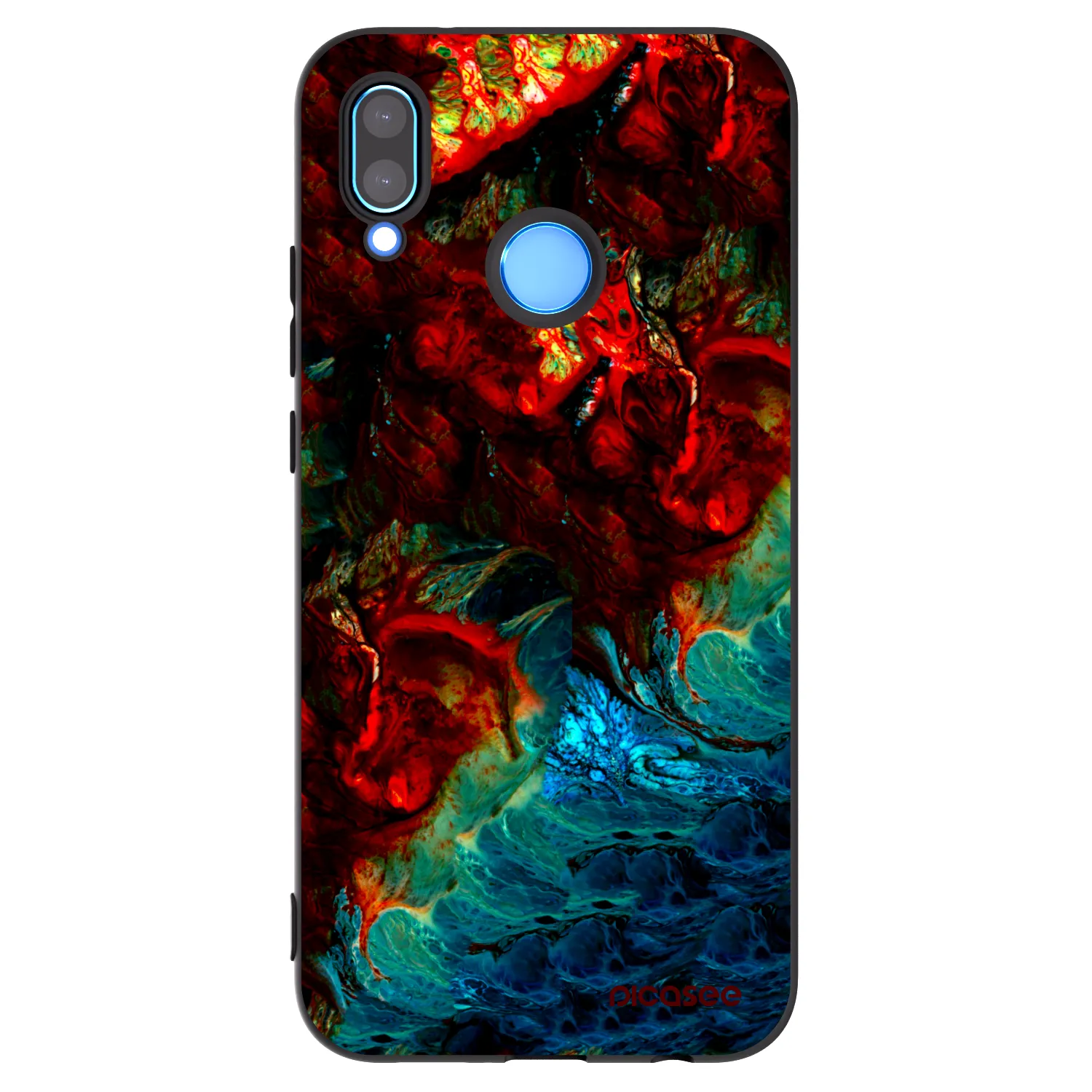 Picasee fekete szilikon tok az alábbi mobiltelefonokra Huawei P20 Lite - Universe