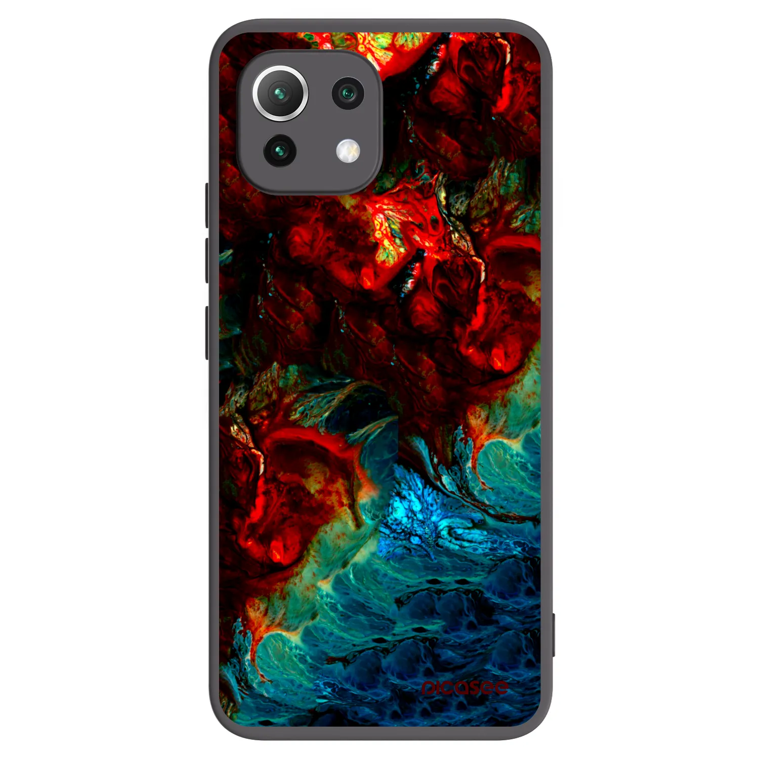 Picasee fekete szilikon tok az alábbi mobiltelefonokra Xiaomi Mi 11 Lite - Universe