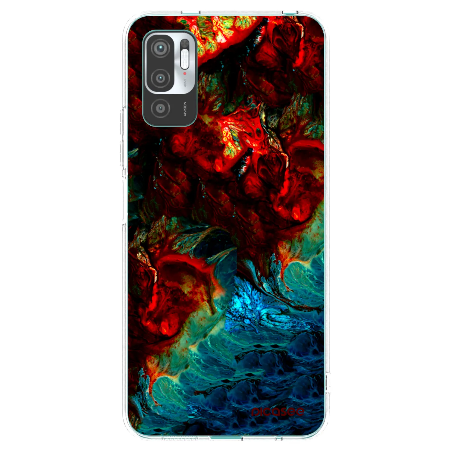 Picasee átlátszó szilikon tok az alábbi mobiltelefonokra Xiaomi Redmi Note 10 5G - Universe