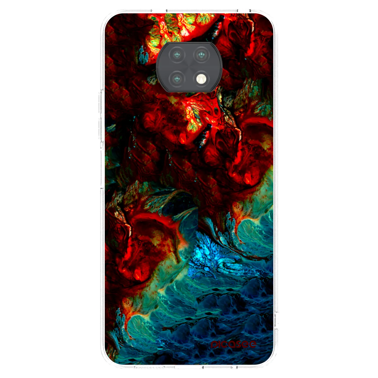 Picasee átlátszó szilikon tok az alábbi mobiltelefonokra Xiaomi Redmi Note 9T - Universe