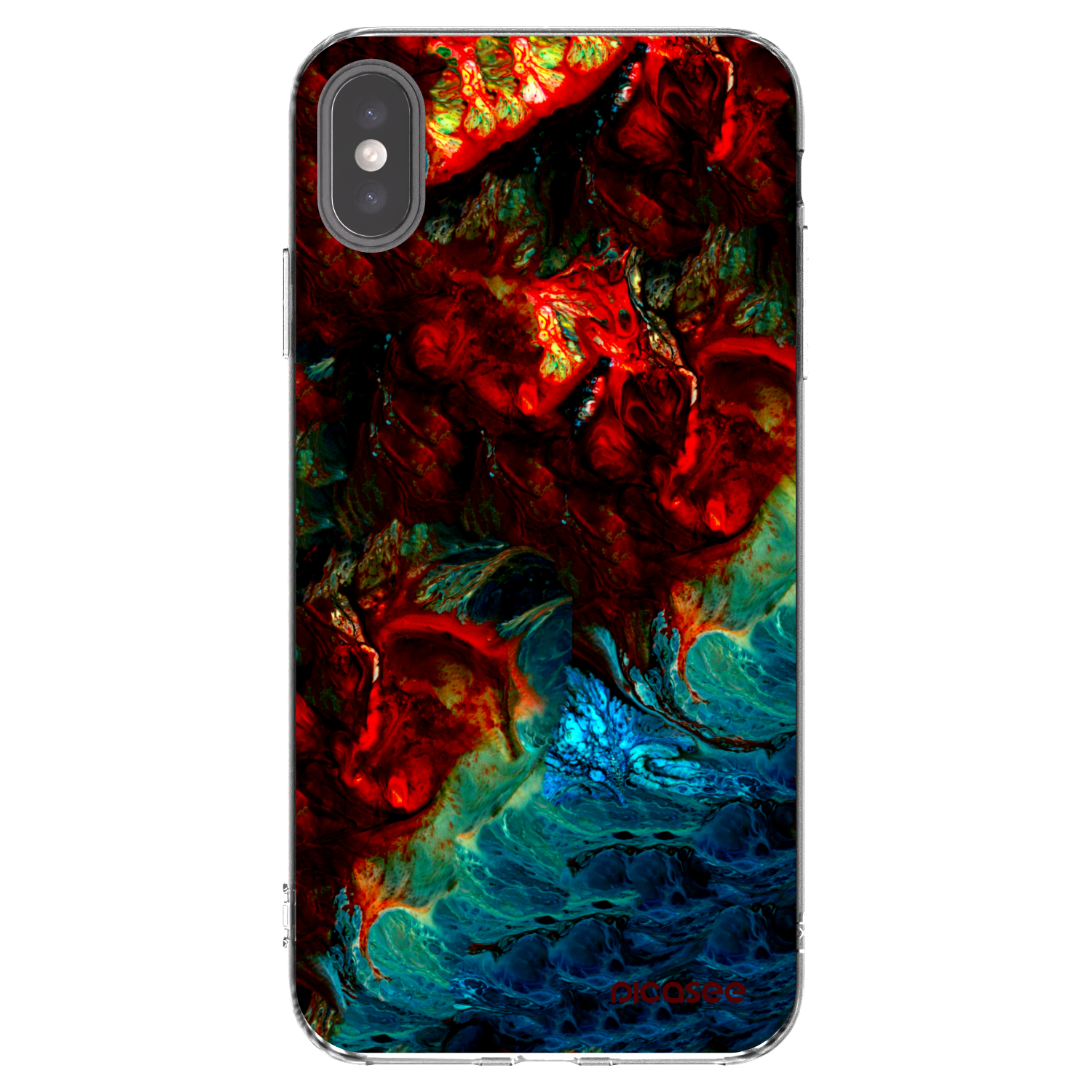 Picasee átlátszó szilikon tok az alábbi mobiltelefonokra Apple iPhone XS Max - Universe