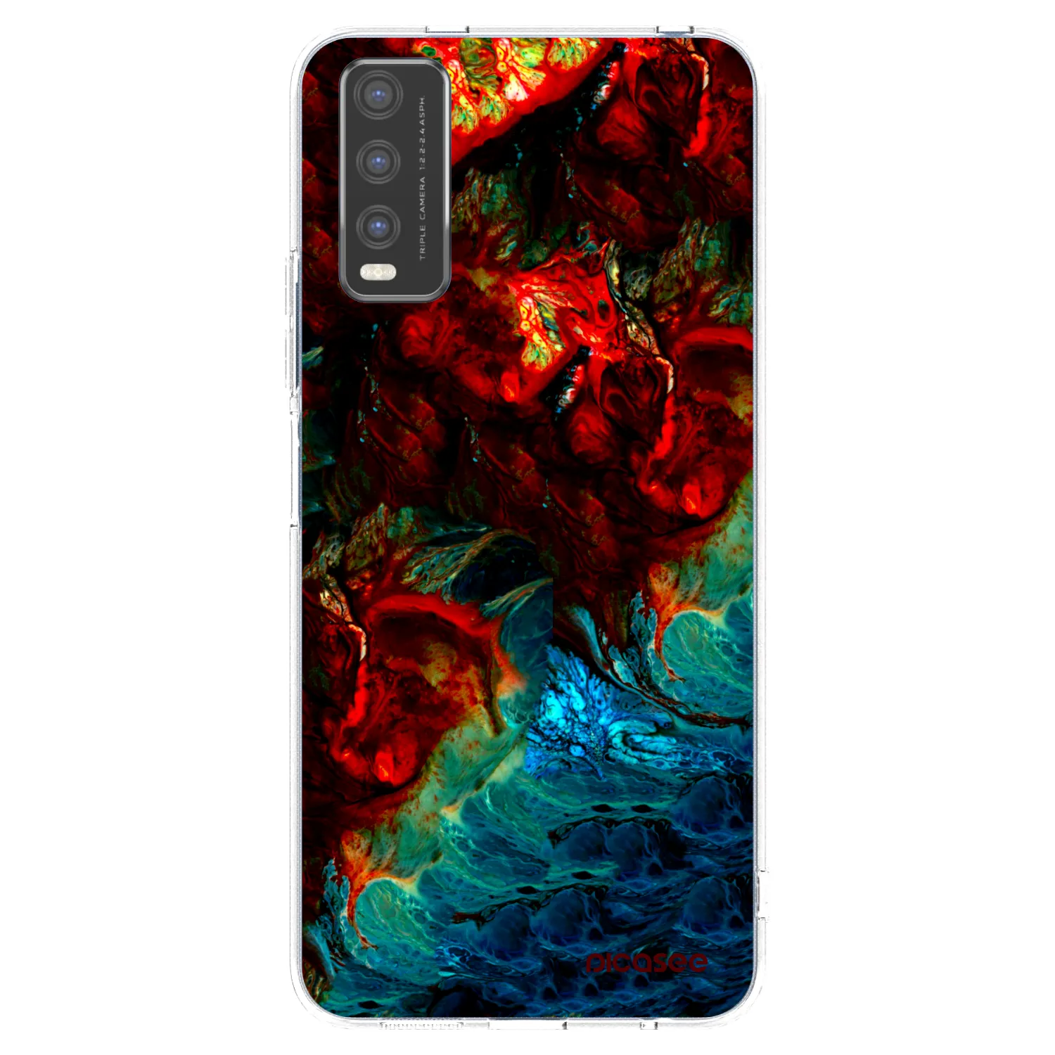 Picasee átlátszó szilikon tok az alábbi mobiltelefonokra Vivo Y20s - Universe