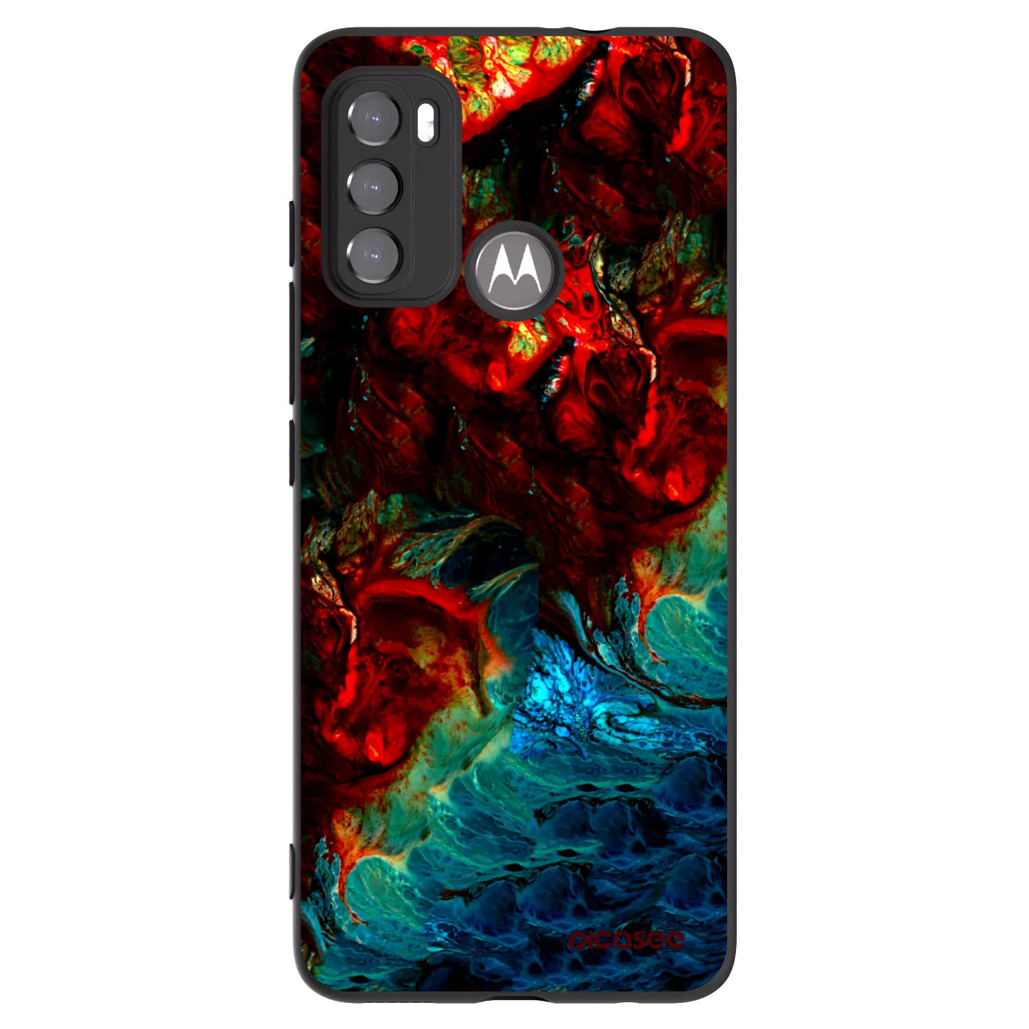 Picasee fekete szilikon tok az alábbi mobiltelefonokra Motorola Moto G60 - Universe