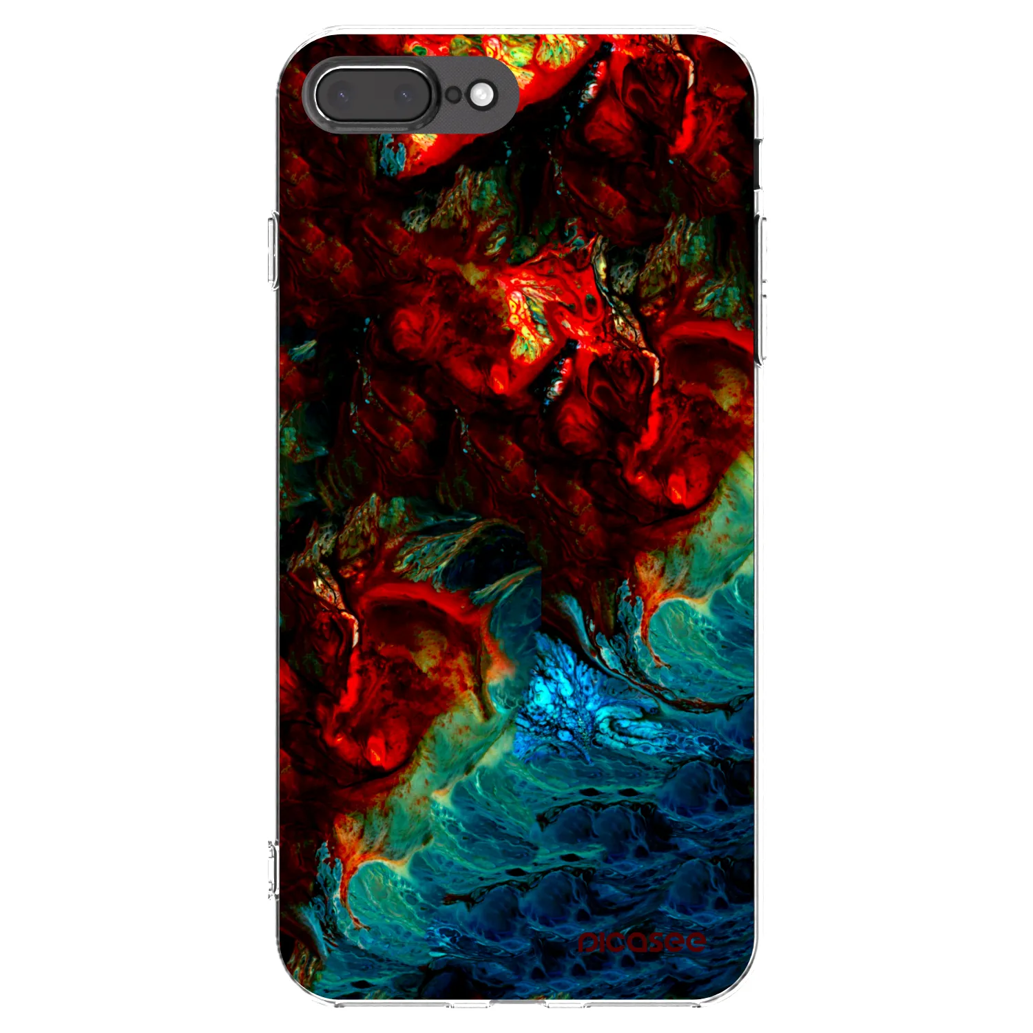 Picasee átlátszó szilikon tok az alábbi mobiltelefonokra Apple iPhone 7 Plus - Universe
