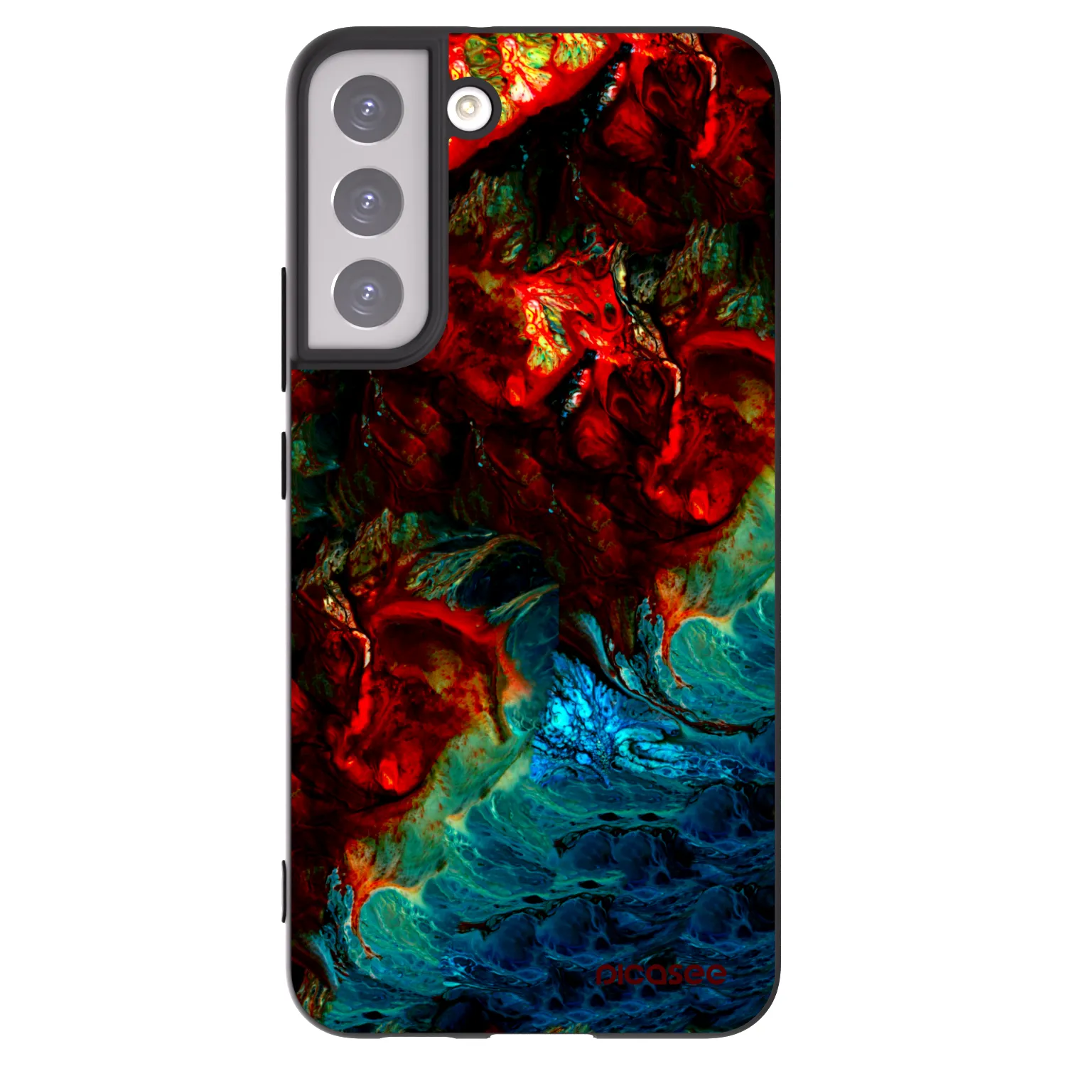 Picasee fekete szilikon tok az alábbi mobiltelefonokra Samsung Galaxy S22+ 5G - Universe