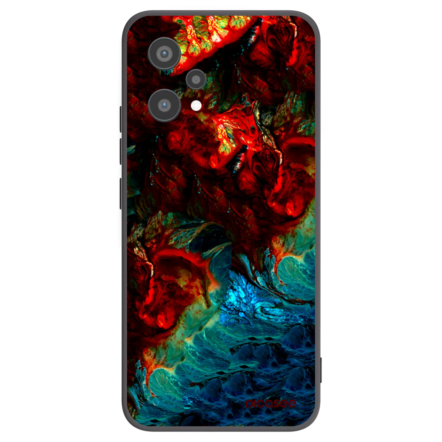 Picasee fekete szilikon tok az alábbi mobiltelefonokra Realme 9 Pro 5G - Universe