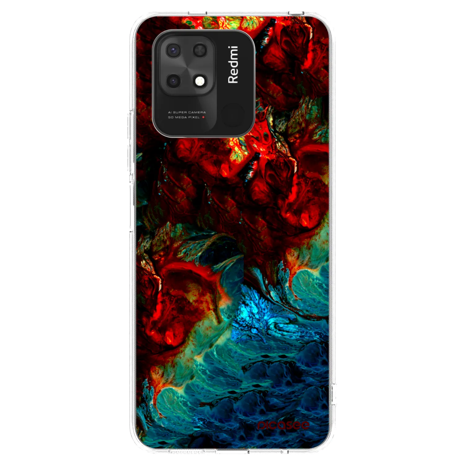 Picasee átlátszó szilikon tok az alábbi mobiltelefonokra Xiaomi Redmi 10C - Universe