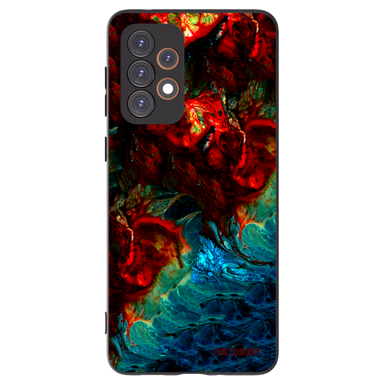 Picasee fekete szilikon tok az alábbi mobiltelefonokra Samsung Galaxy A33 5G A336 - Universe