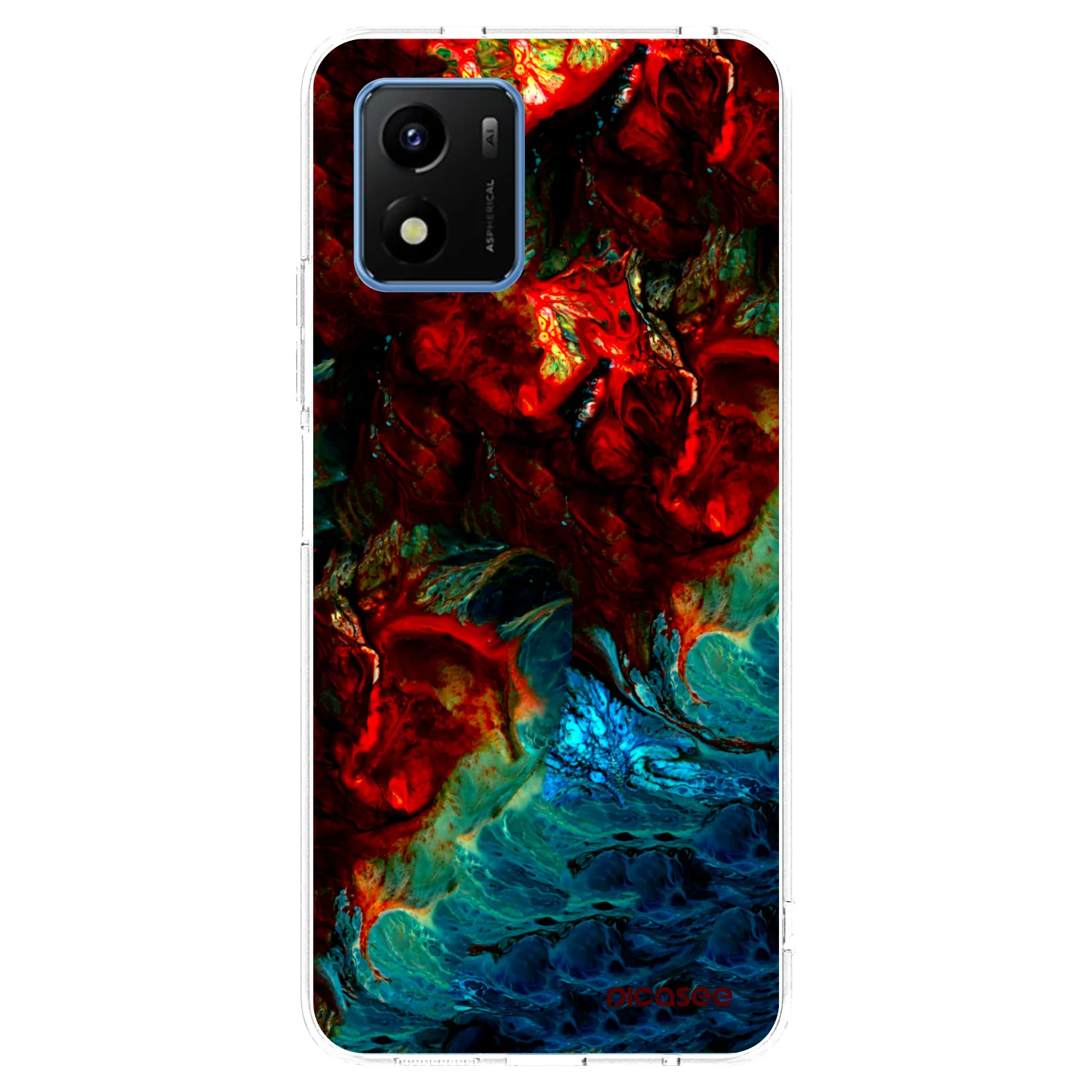 Picasee átlátszó szilikon tok az alábbi mobiltelefonokra Vivo Y01 - Universe