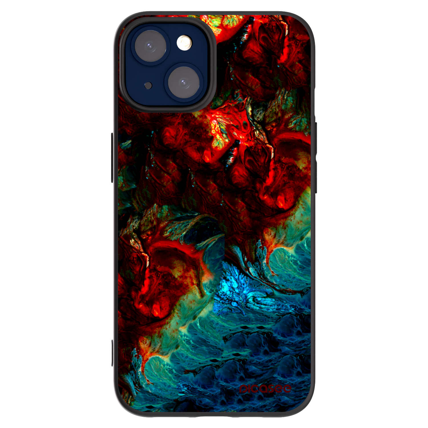 Picasee fekete szilikon tok az alábbi mobiltelefonokra Apple iPhone 14 - Universe