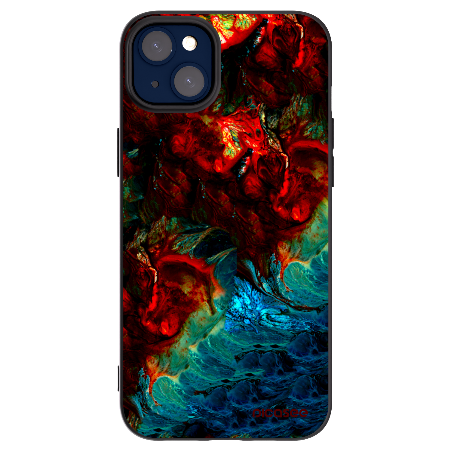 Picasee fekete szilikon tok az alábbi mobiltelefonokra Apple iPhone 14 Plus - Universe