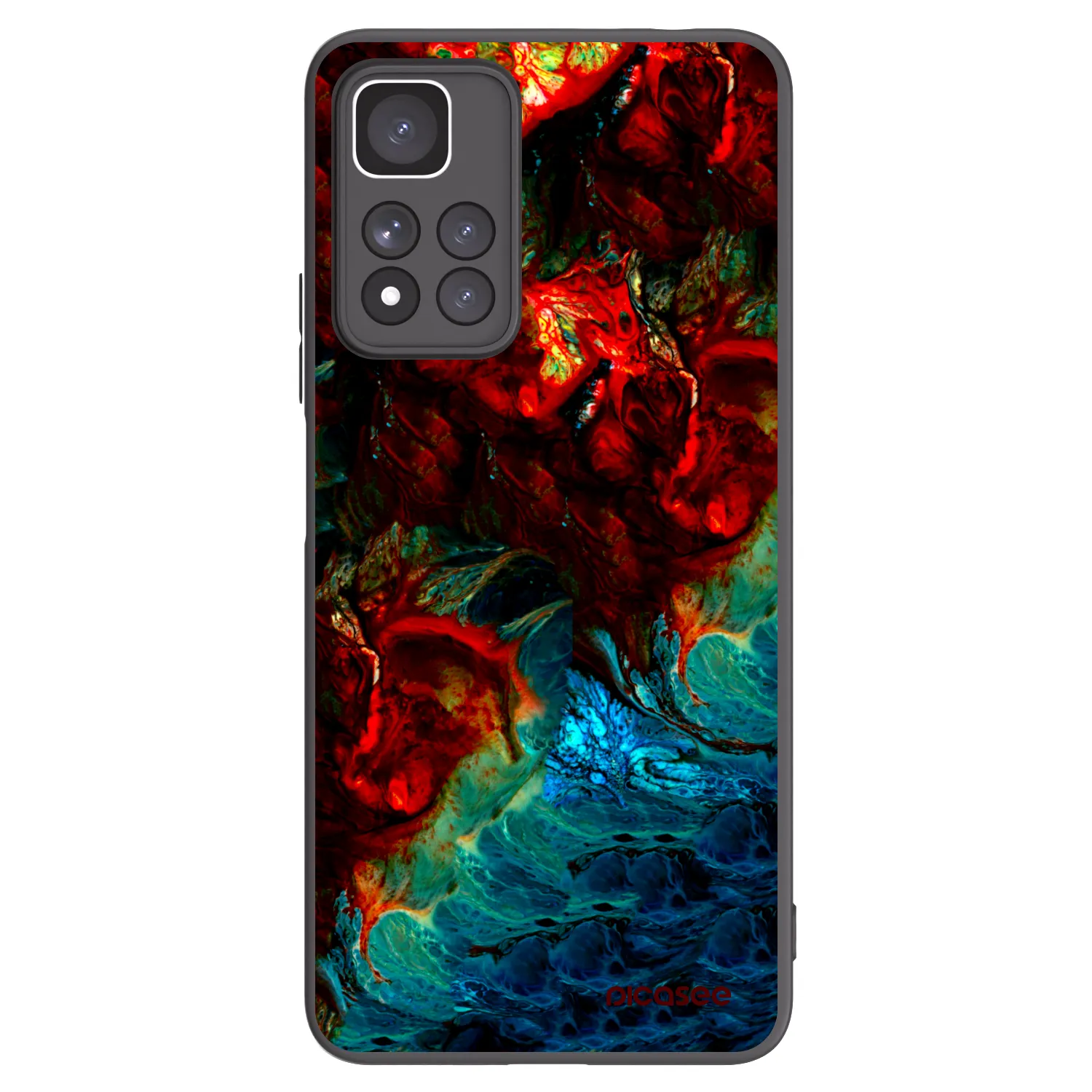 Picasee fekete szilikon tok az alábbi mobiltelefonokra Xiaomi Redmi Note 11 Pro+ 5G - Universe