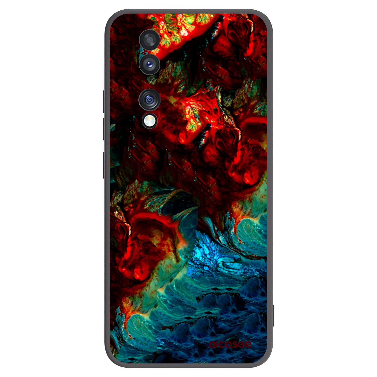 Picasee fekete szilikon tok az alábbi mobiltelefonokra Honor 70 - Universe
