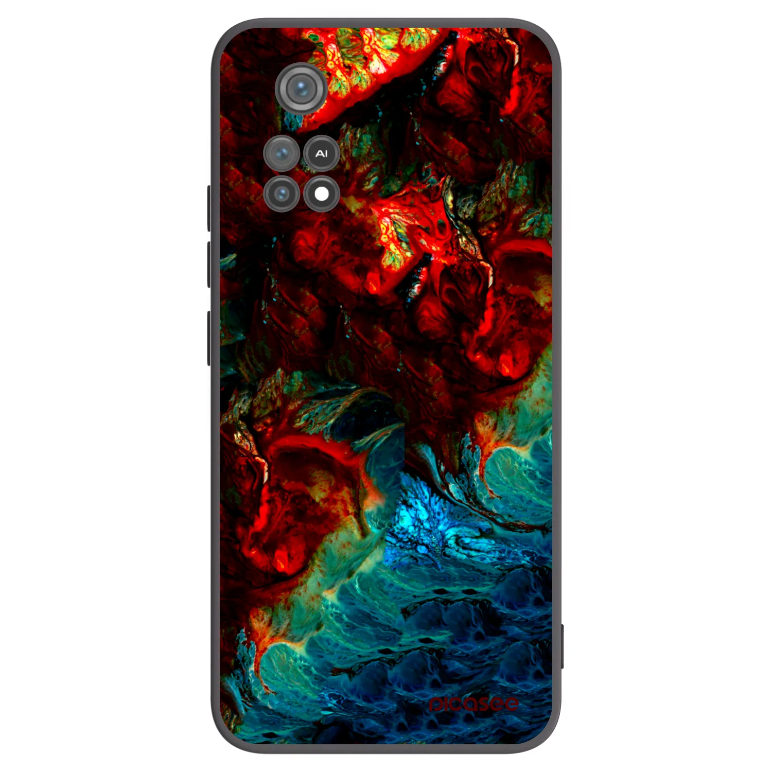 Picasee fekete szilikon tok az alábbi mobiltelefonokra Xiaomi Poco M4 Pro - Universe