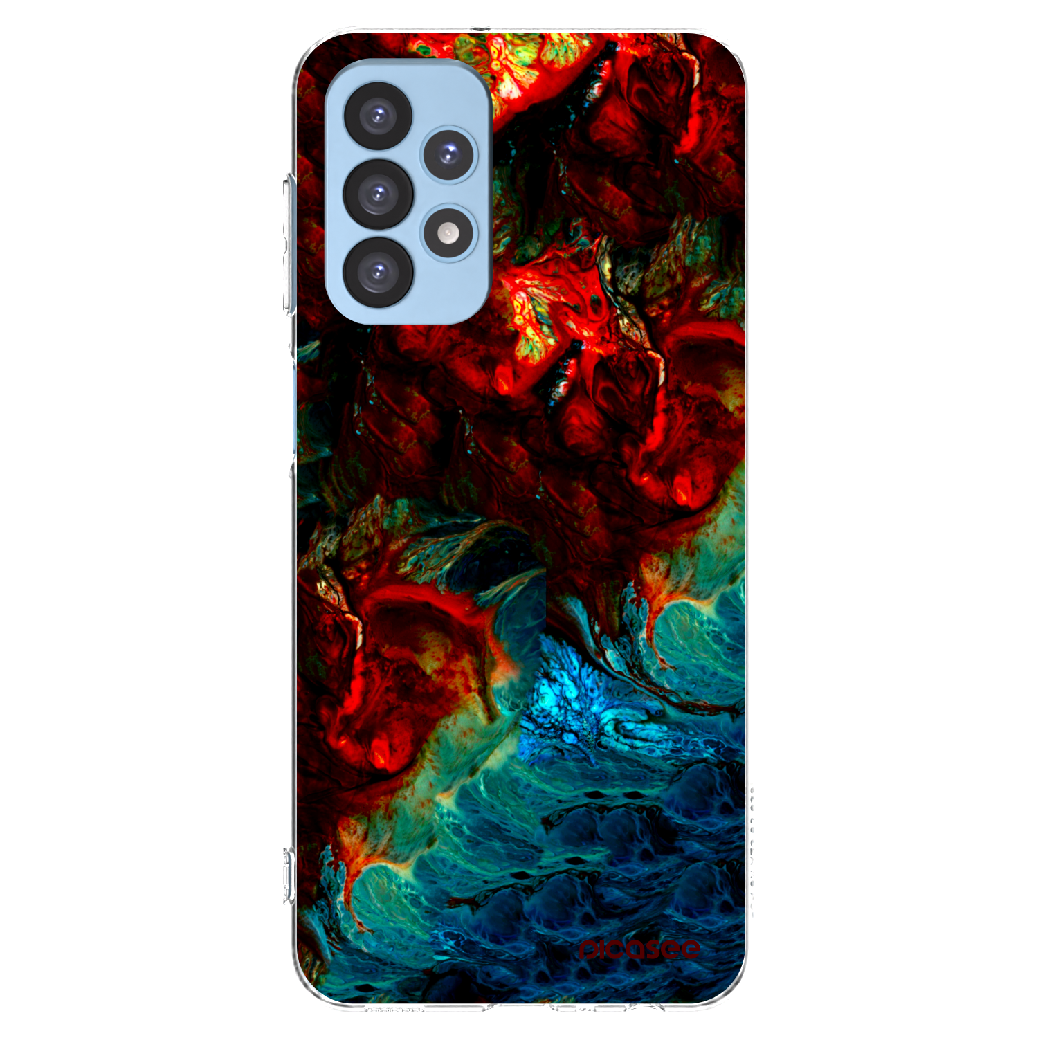 Picasee átlátszó szilikon tok az alábbi mobiltelefonokra Samsung Galaxy A23 A235F 4G - Universe