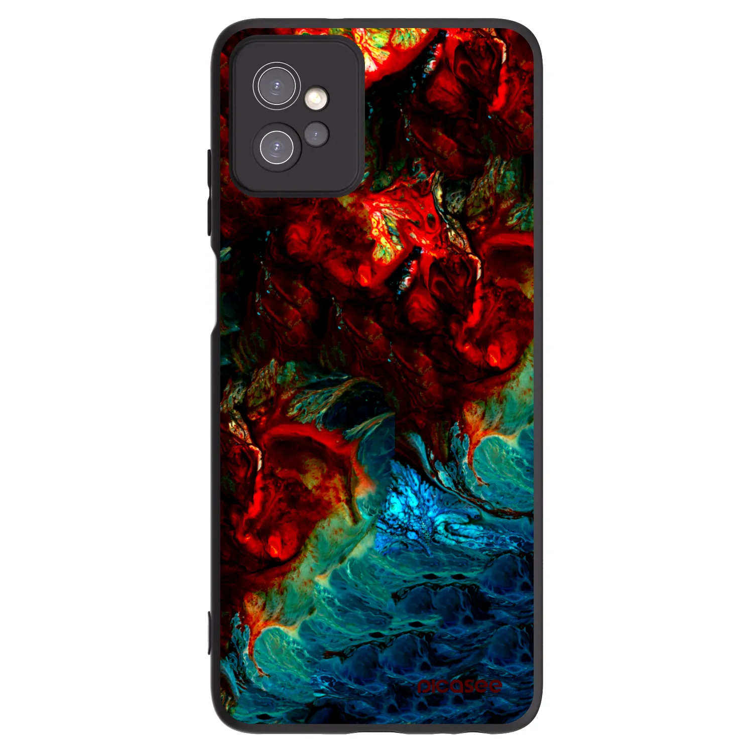 Picasee fekete szilikon tok az alábbi mobiltelefonokra Motorola Moto G32 - Universe