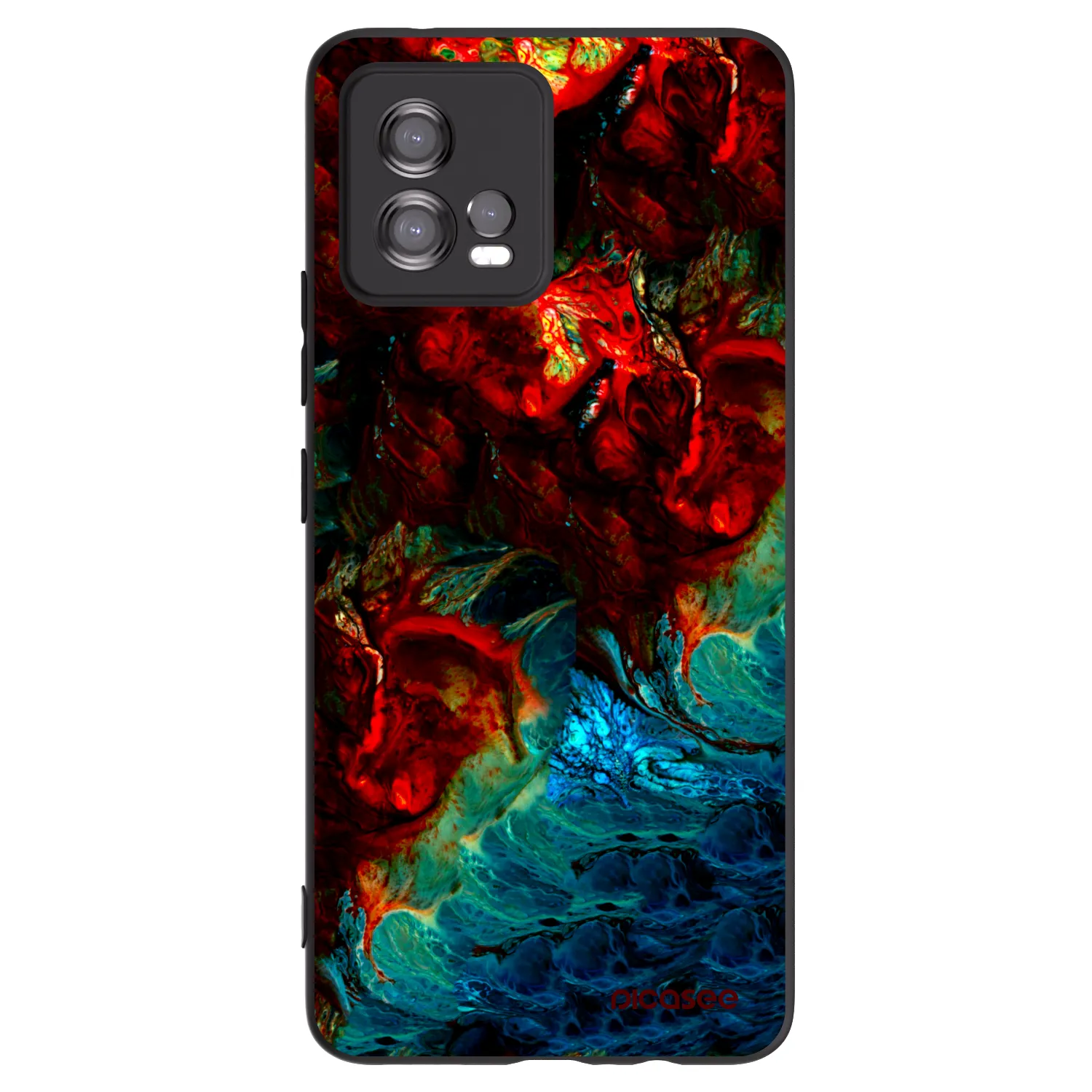 Picasee fekete szilikon tok az alábbi mobiltelefonokra Motorola Moto G72 - Universe