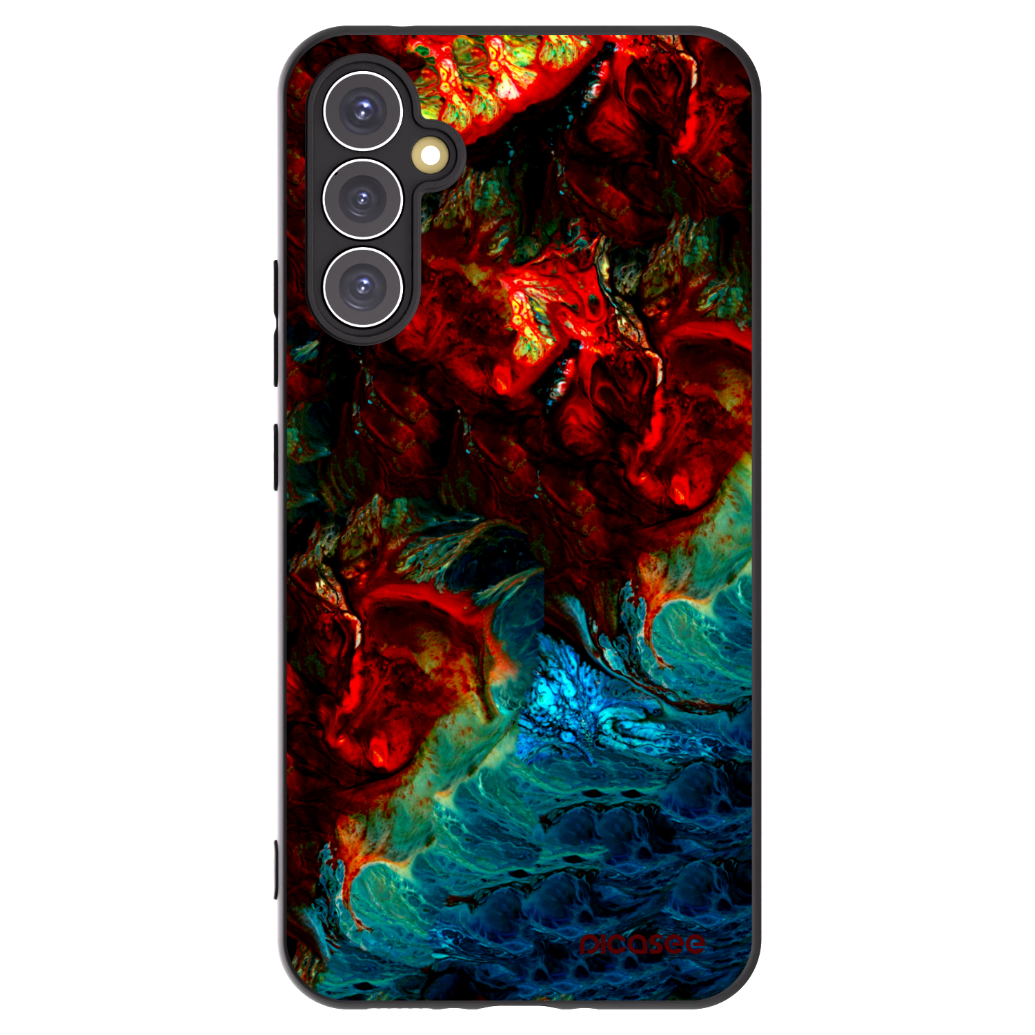 Picasee fekete szilikon tok az alábbi mobiltelefonokra Samsung Galaxy A34 5G A346B - Universe