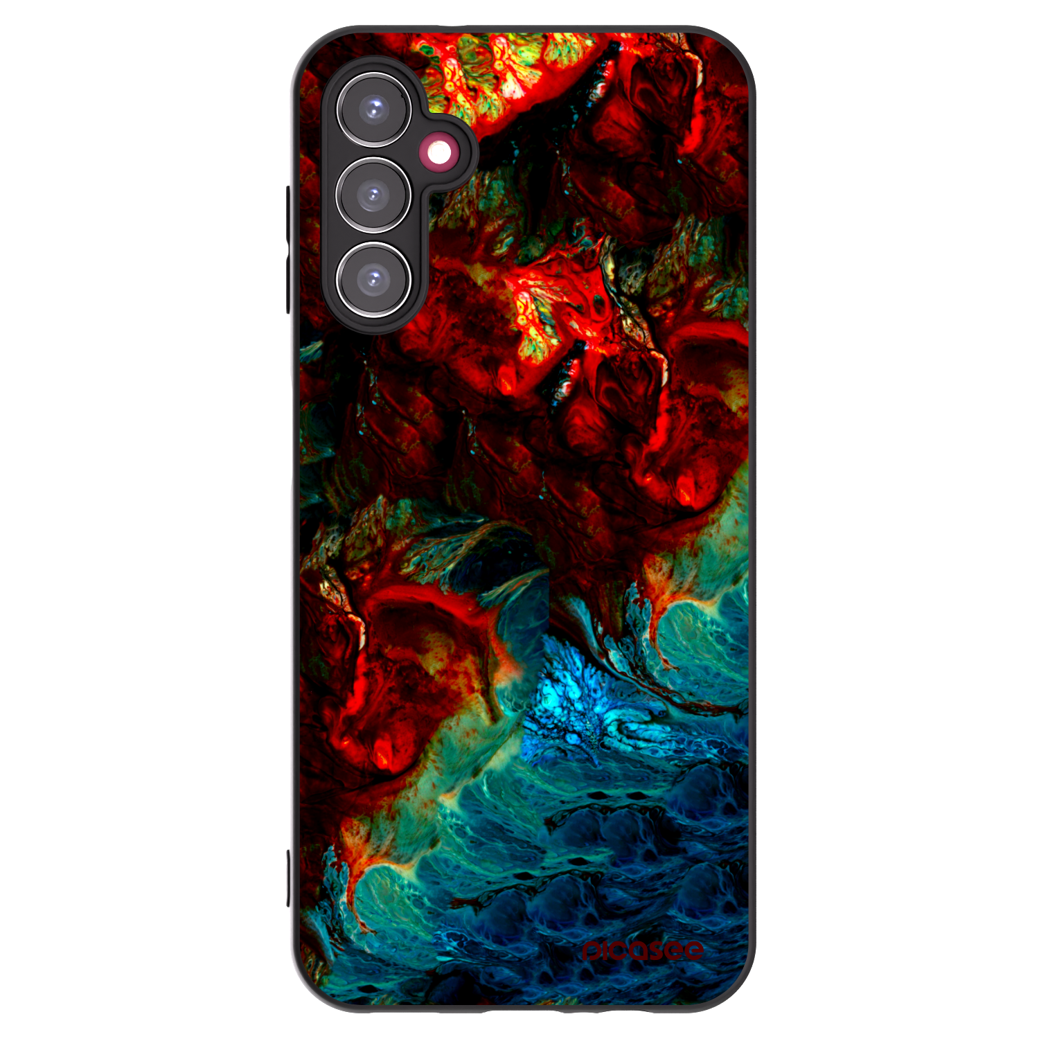 Picasee fekete szilikon tok az alábbi mobiltelefonokra Samsung Galaxy A14 5G A146P - Universe