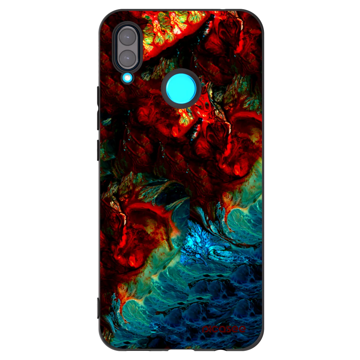 Picasee fekete szilikon tok az alábbi mobiltelefonokra Huawei Nova 3i - Universe