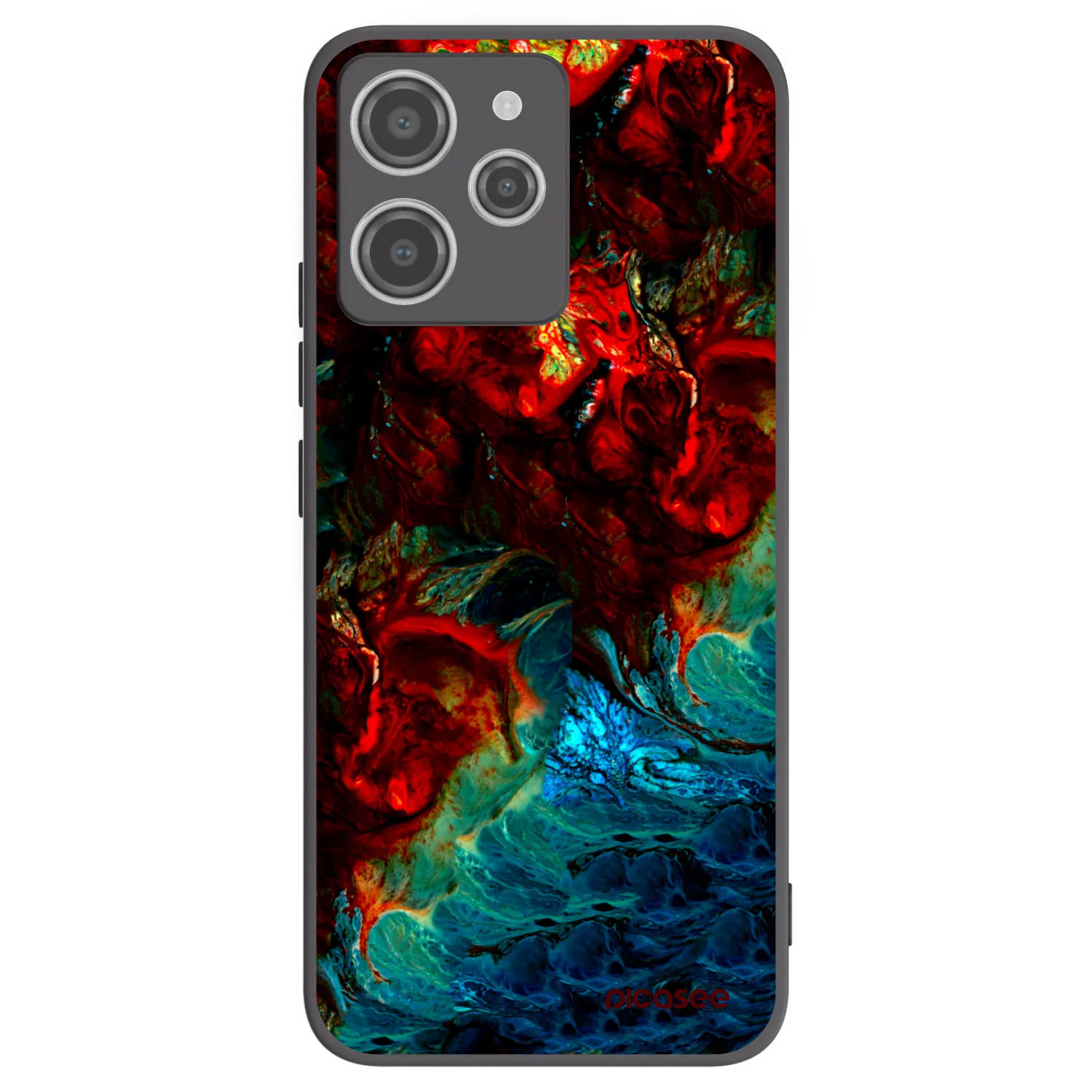 Picasee fekete szilikon tok az alábbi mobiltelefonokra Xiaomi Redmi 12 4G - Universe