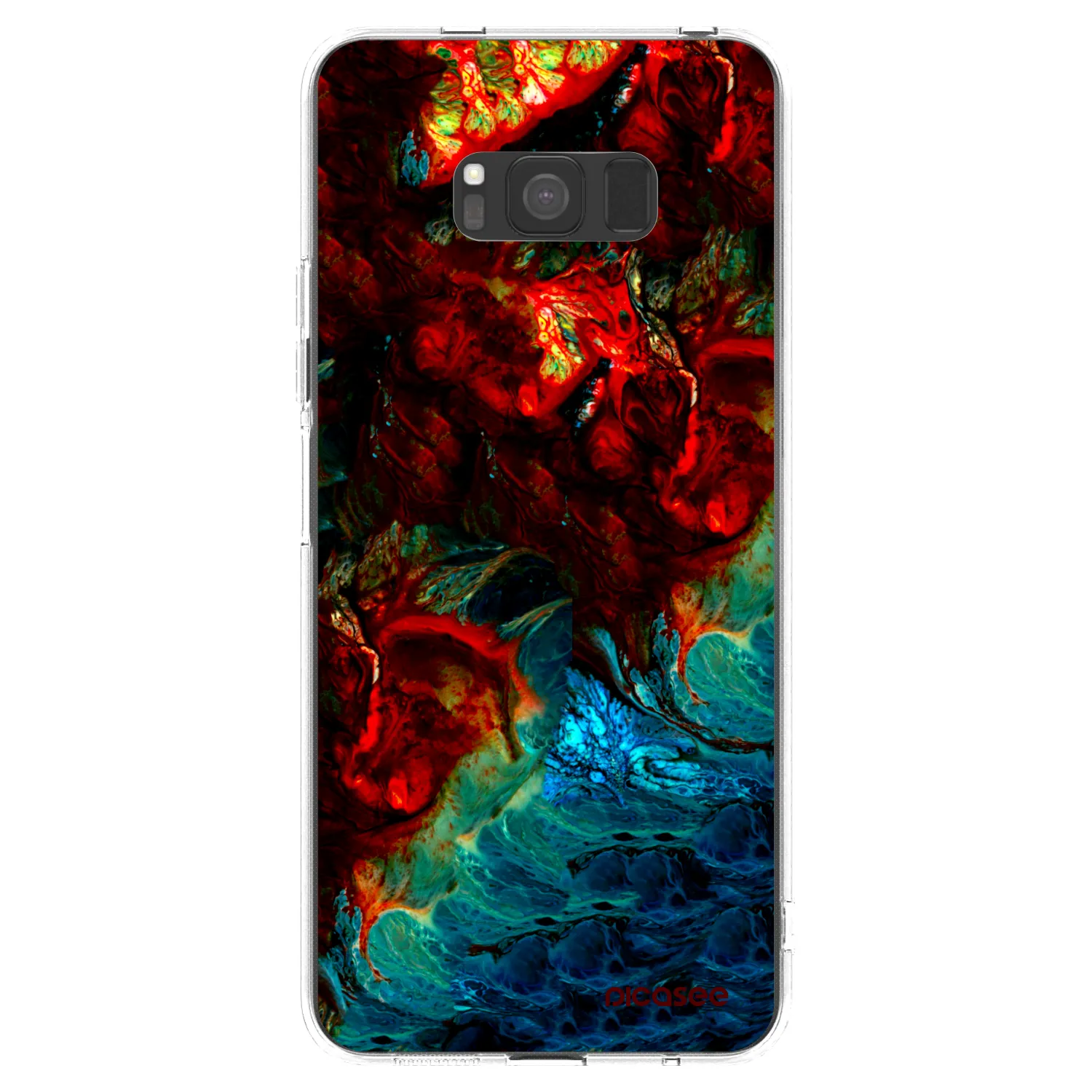 Picasee átlátszó szilikon tok az alábbi mobiltelefonokra Samsung Galaxy S8 G950F - Universe