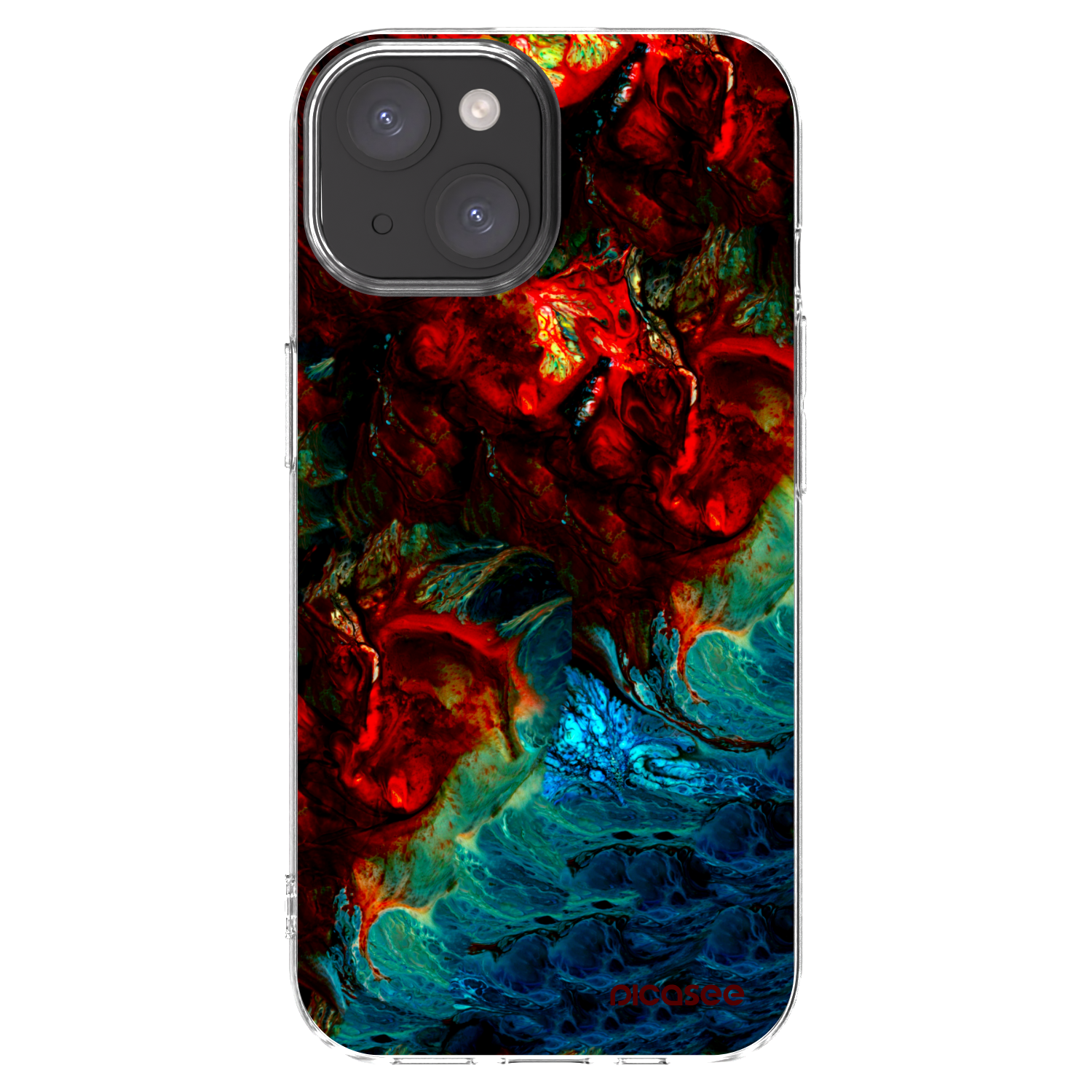 Picasee átlátszó szilikon tok az alábbi mobiltelefonokra Apple iPhone 15 - Universe