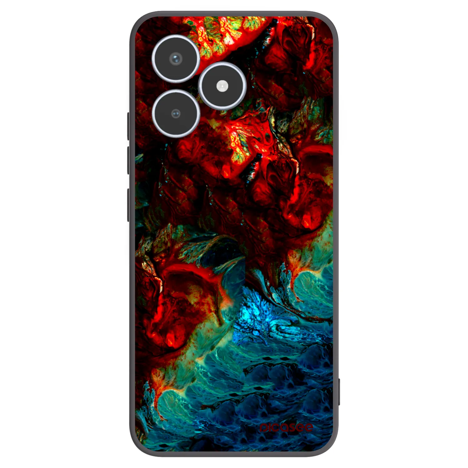 Picasee fekete szilikon tok az alábbi mobiltelefonokra Realme C53 - Universe
