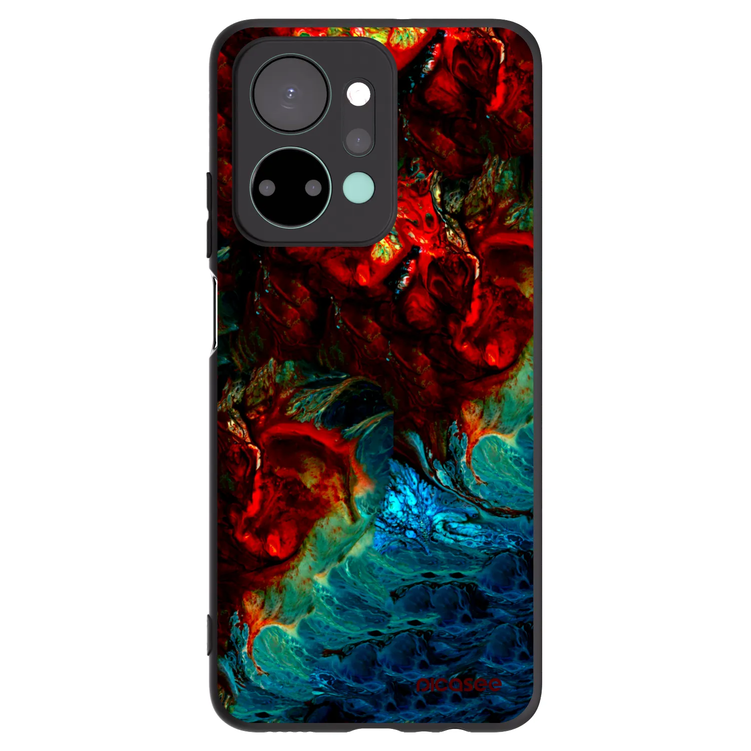 Picasee fekete szilikon tok az alábbi mobiltelefonokra Honor X7a - Universe