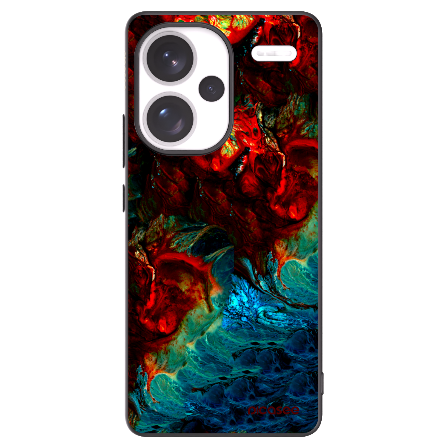 Picasee fekete szilikon tok az alábbi mobiltelefonokra Xiaomi Redmi Note 13 Pro+ 5G - Universe