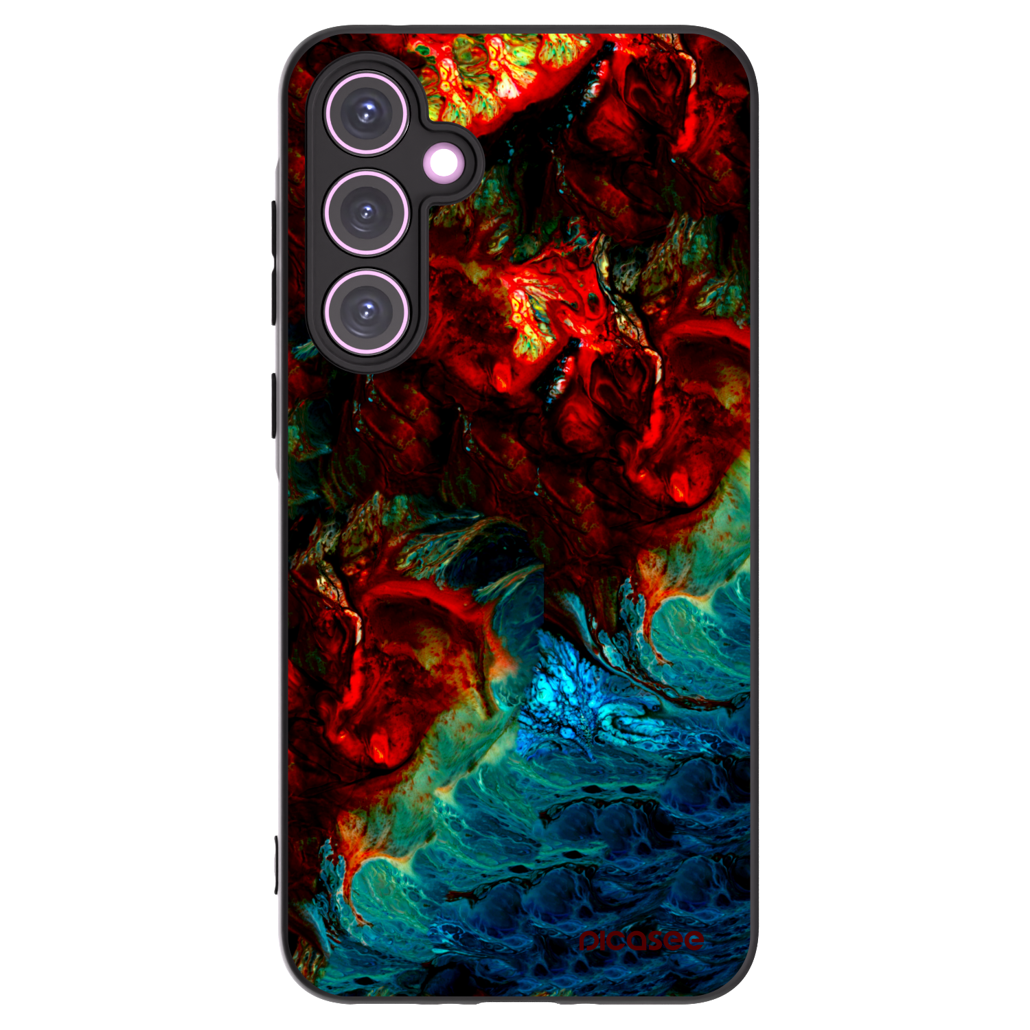 Picasee fekete szilikon tok az alábbi mobiltelefonokra Samsung Galaxy A35 5G A356B - Universe