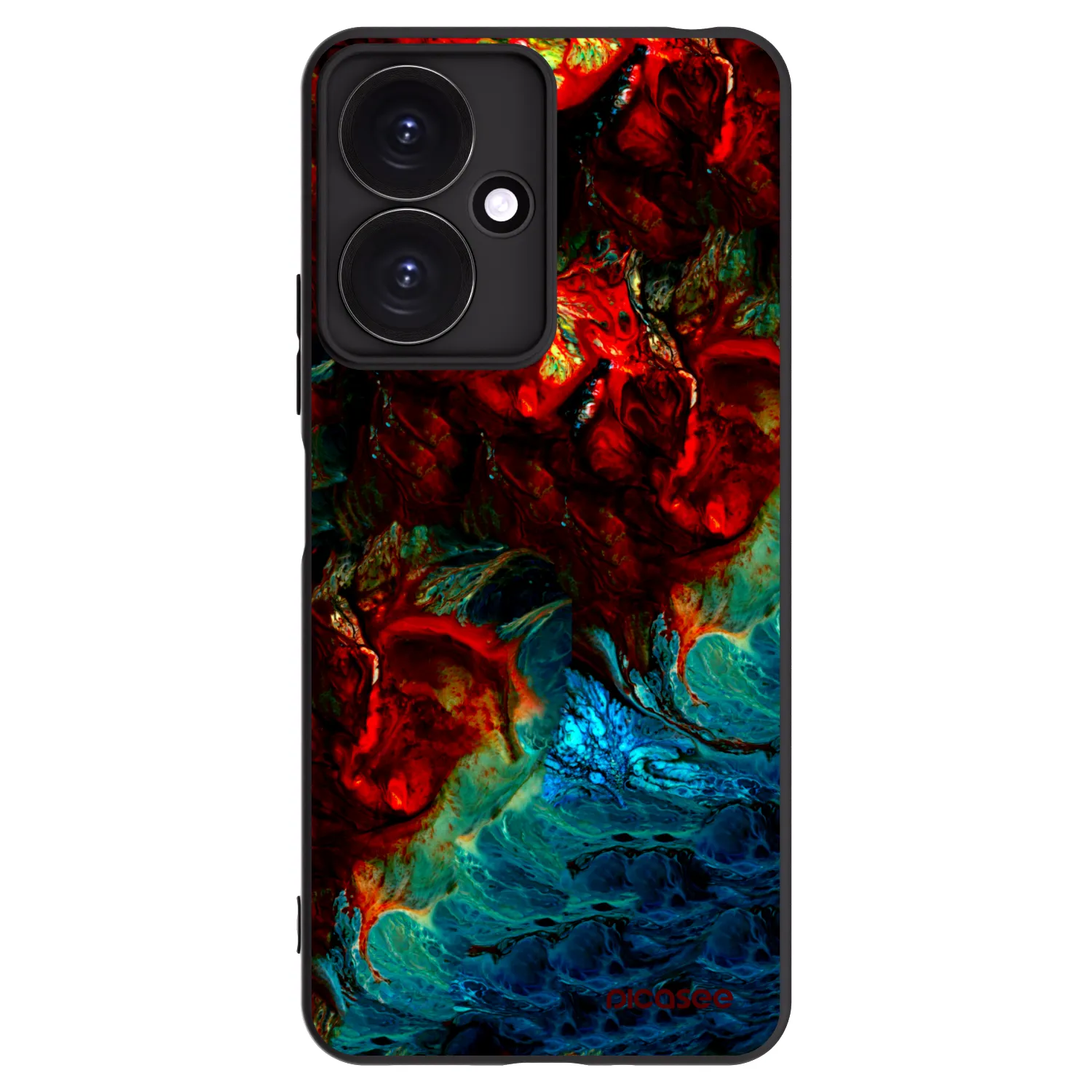 Picasee fekete szilikon tok az alábbi mobiltelefonokra Xiaomi Redmi 13C 5G - Universe