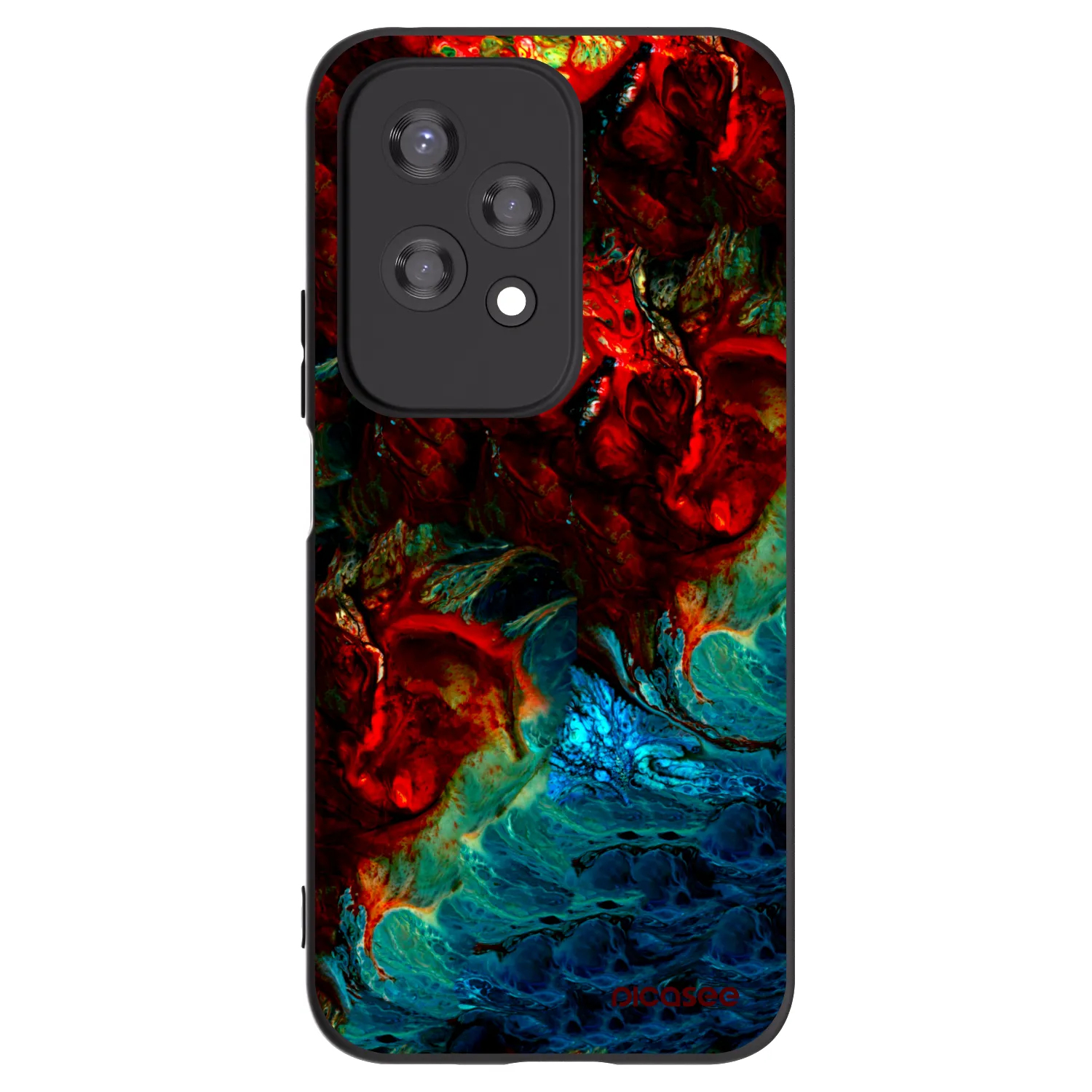 Picasee fekete szilikon tok az alábbi mobiltelefonokra Honor 200 Lite - Universe
