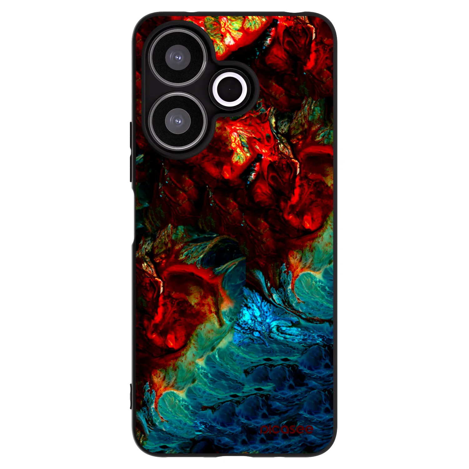 Picasee fekete szilikon tok az alábbi mobiltelefonokra Xiaomi Redmi 13 4G - Universe