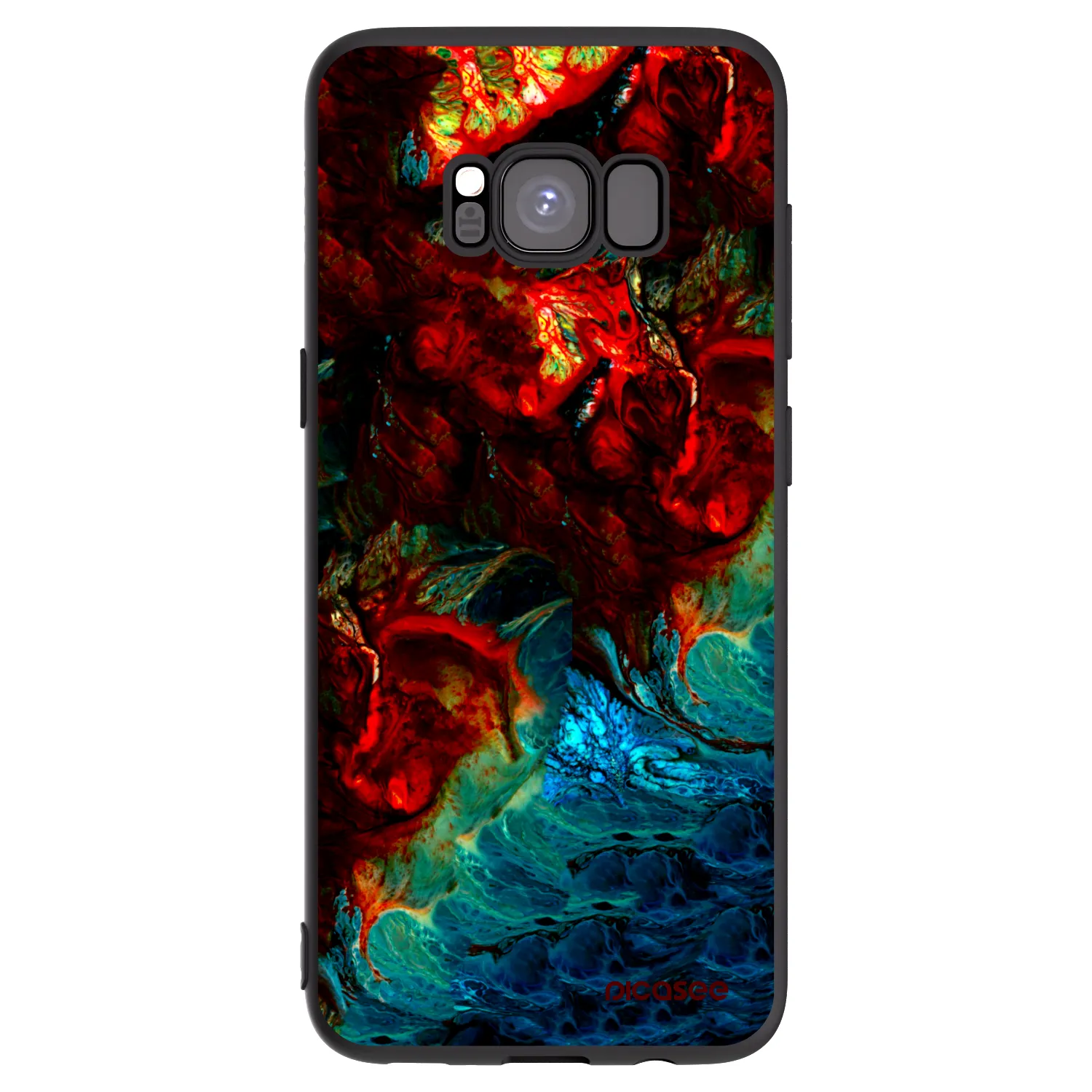 Picasee fekete szilikon tok az alábbi mobiltelefonokra Samsung Galaxy S8 G950F - Universe