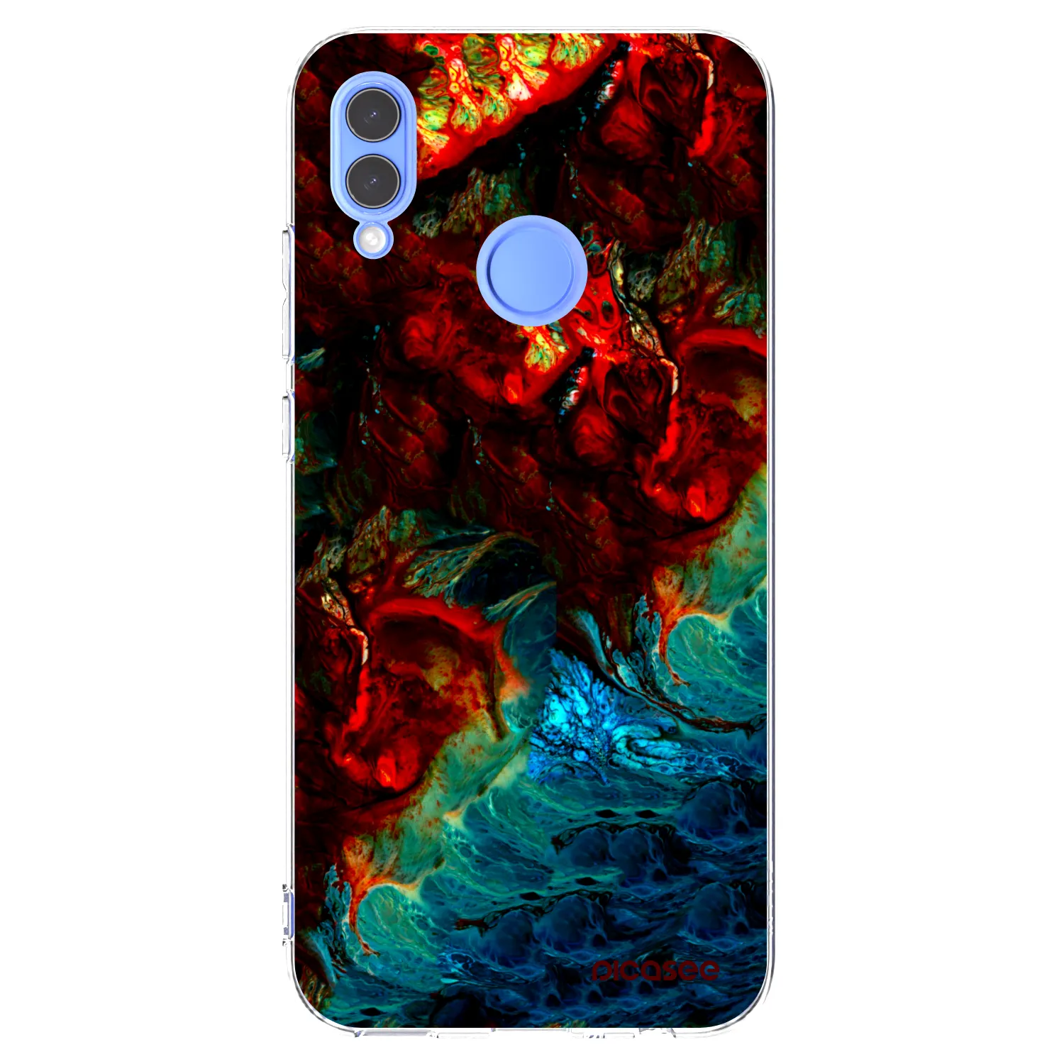 Picasee átlátszó szilikon tok az alábbi mobiltelefonokra Honor 10 Lite - Universe
