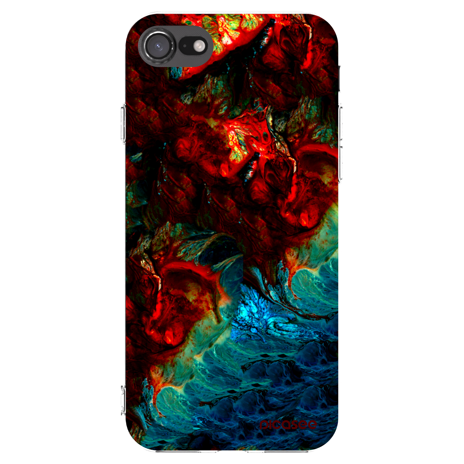 Picasee átlátszó szilikon tok az alábbi mobiltelefonokra Apple iPhone 7 - Universe