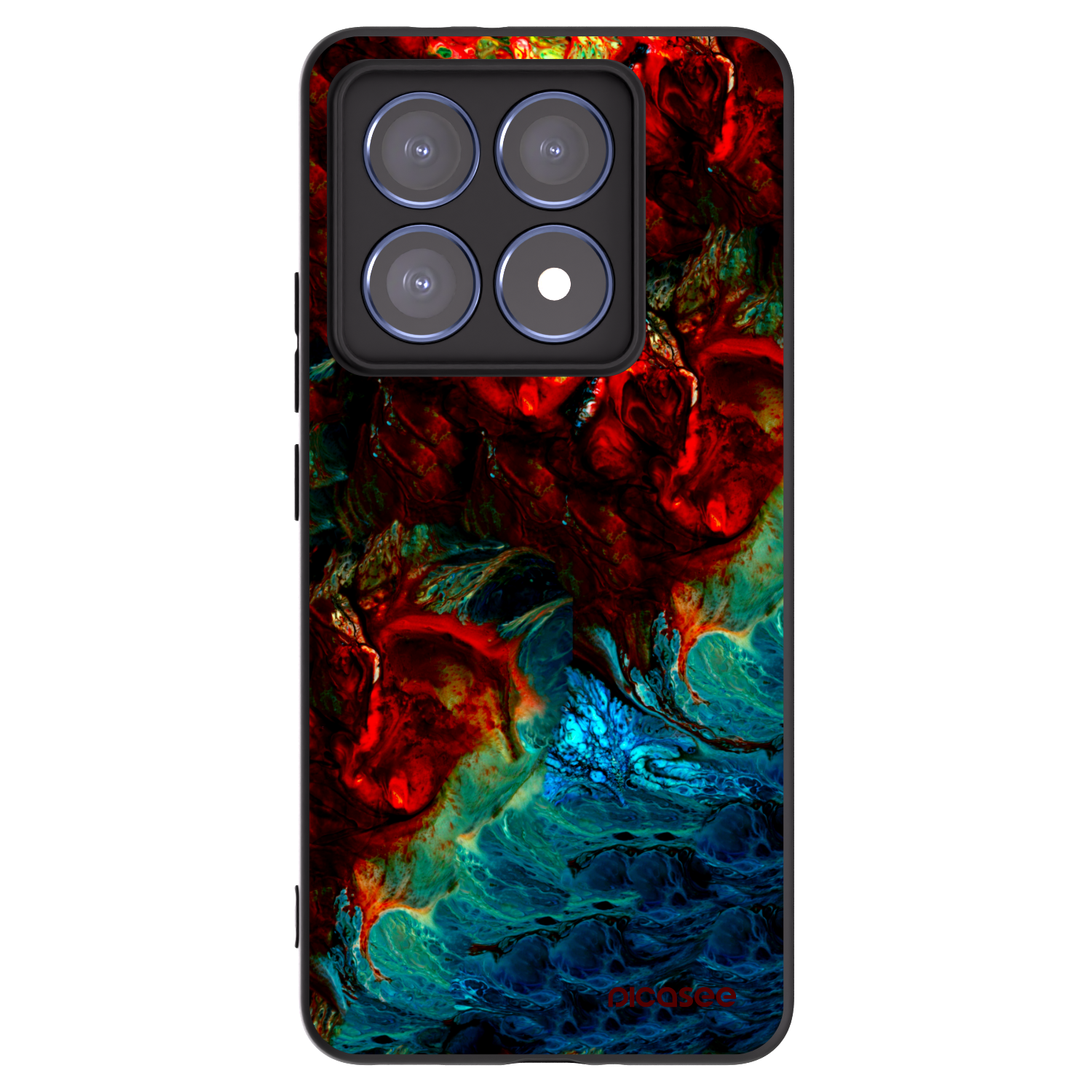 Picasee fekete szilikon tok az alábbi mobiltelefonokra Xiaomi 14T Pro - Universe