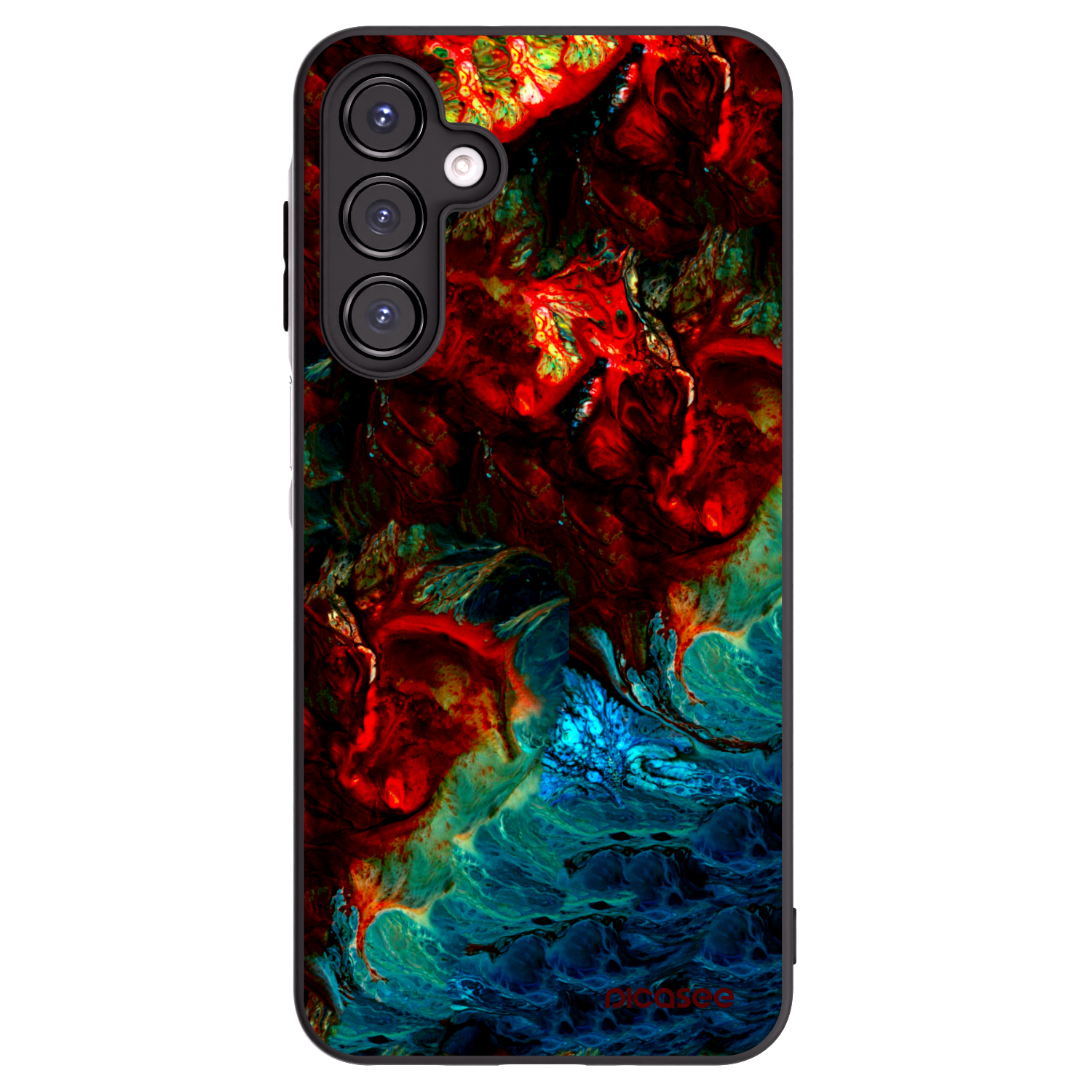 Picasee fekete szilikon tok az alábbi mobiltelefonokra Samsung Galaxy A16 5G - Universe