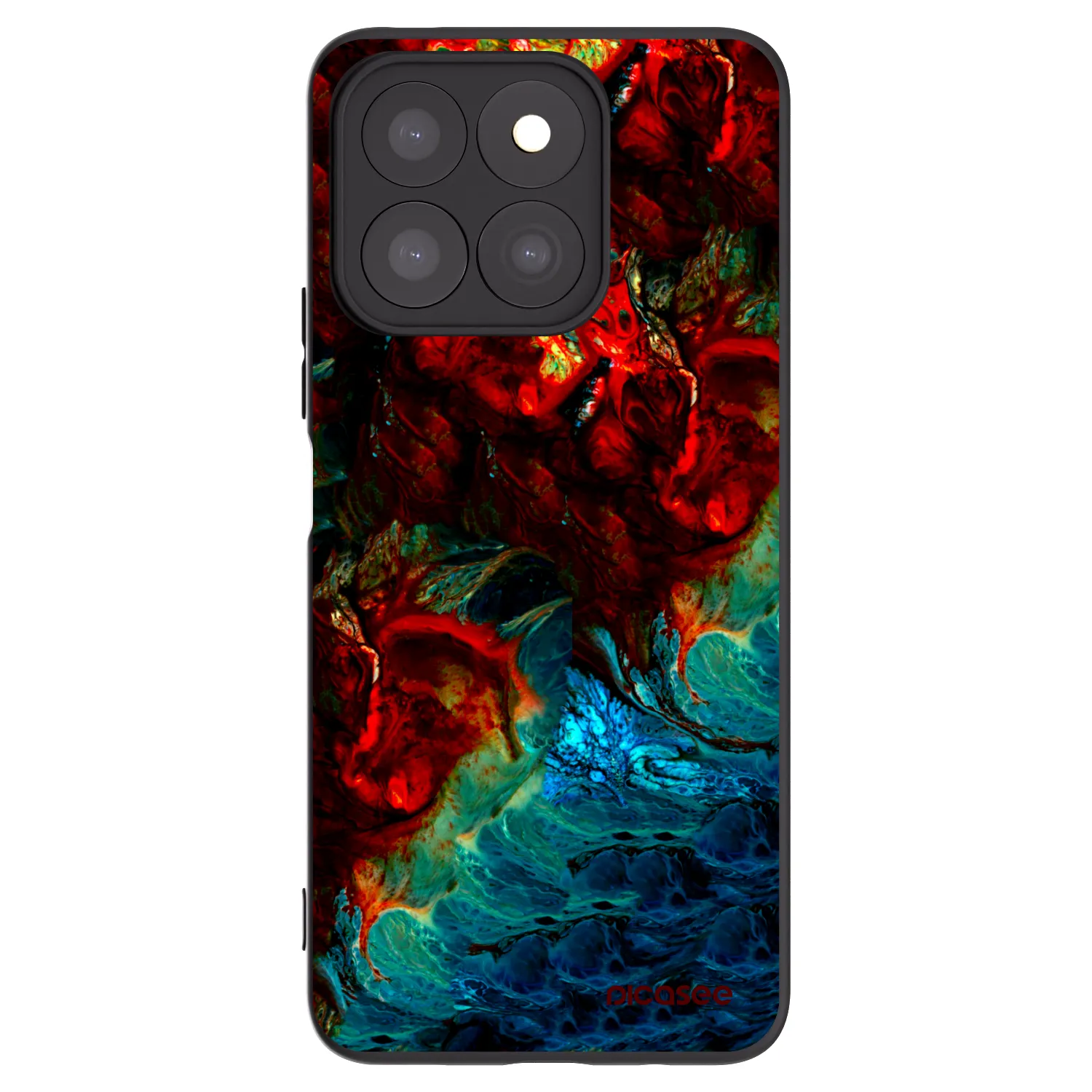 Picasee fekete szilikon tok az alábbi mobiltelefonokra Honor X8c - Universe