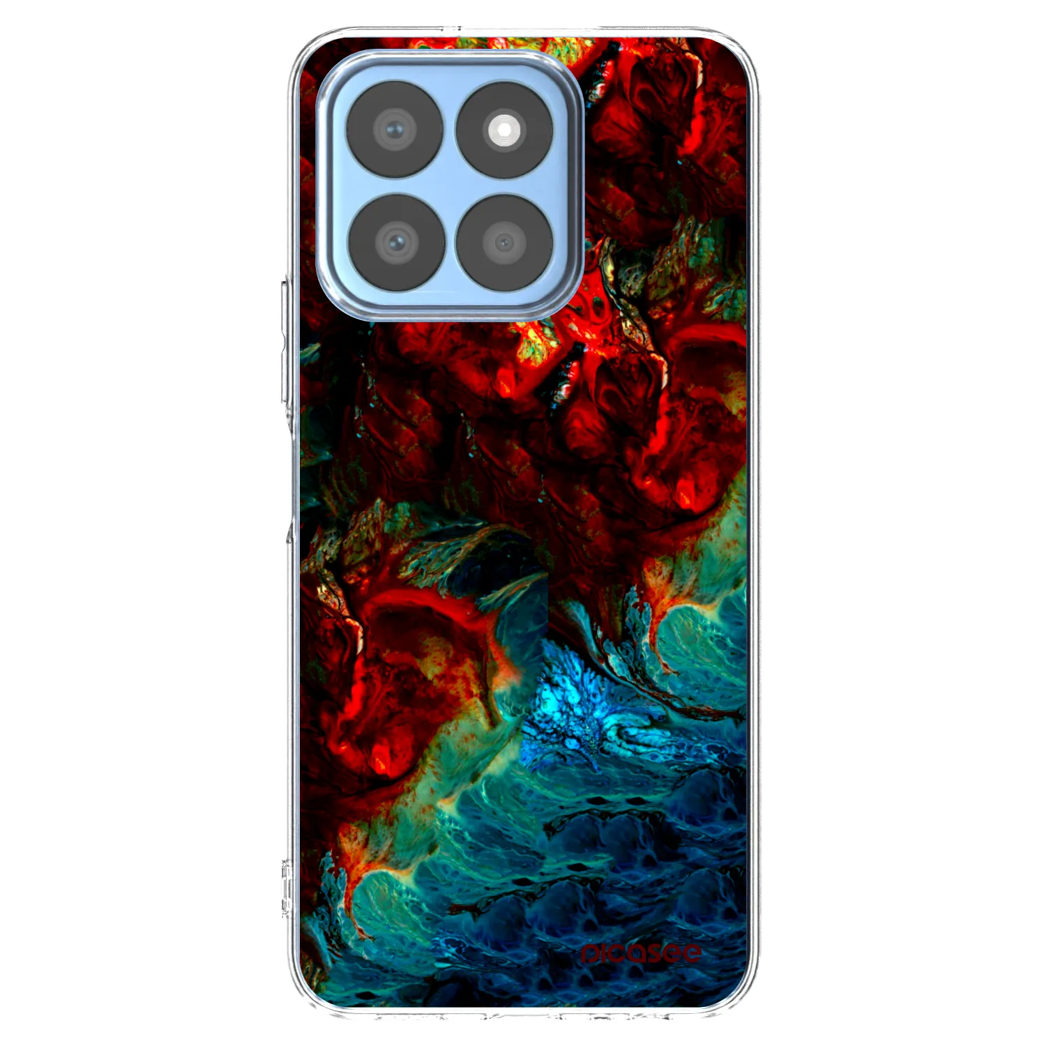 Picasee átlátszó szilikon tok az alábbi mobiltelefonokra Honor X8c - Universe