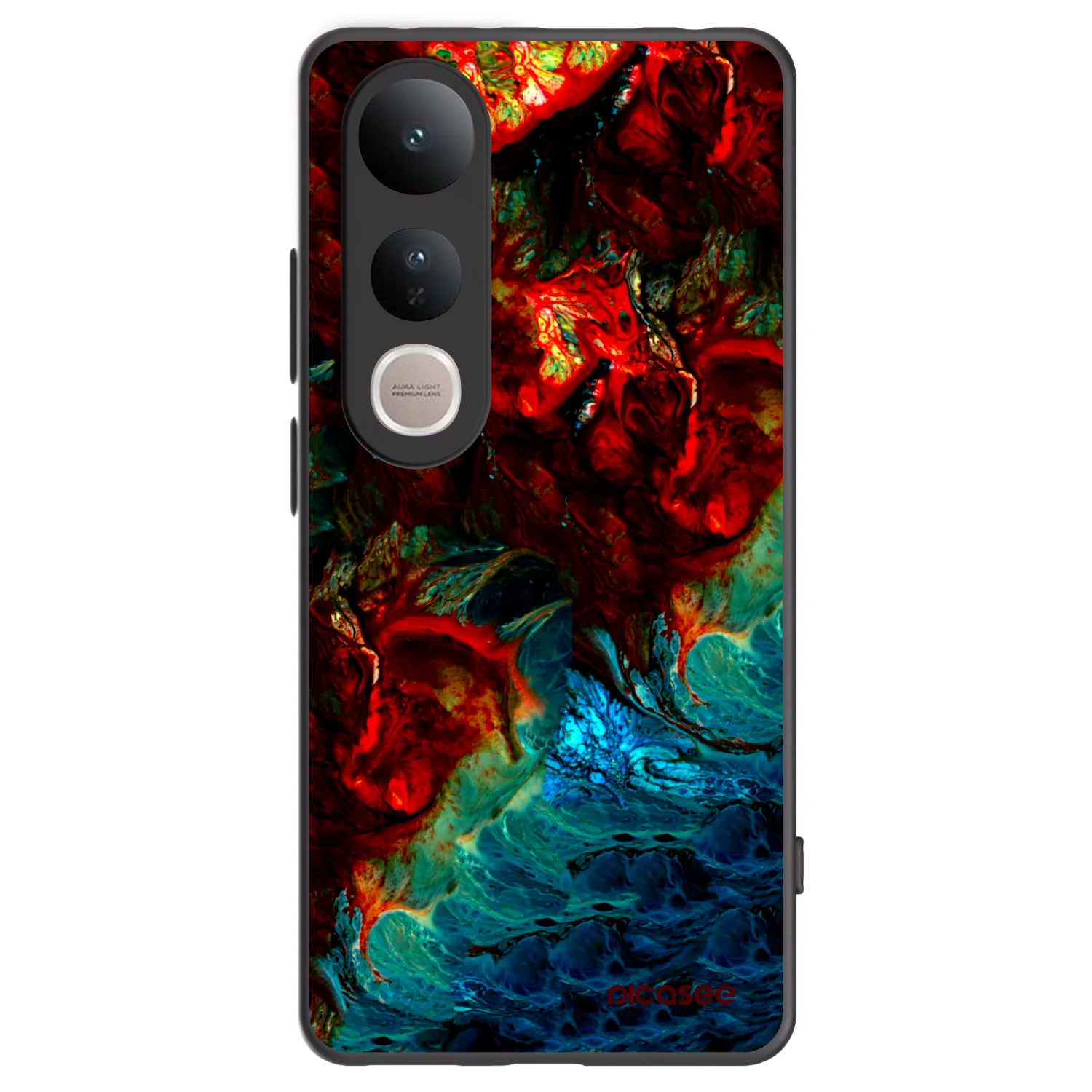 Picasee fekete szilikon tok az alábbi mobiltelefonokra Vivo V50 Lite 5G - Universe