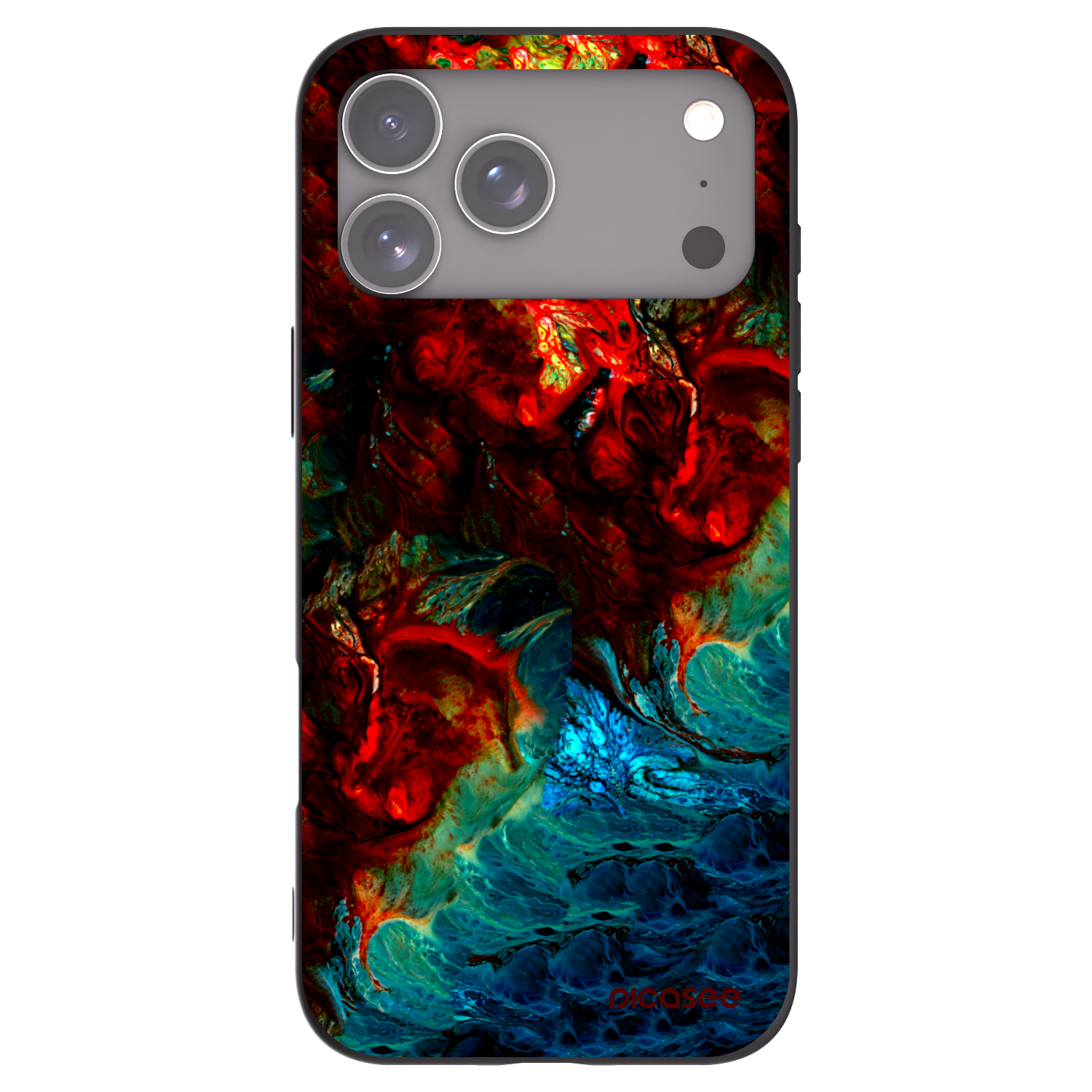 Picasee fekete szilikon tok az alábbi mobiltelefonokra Apple iPhone 17 Pro Max - Universe