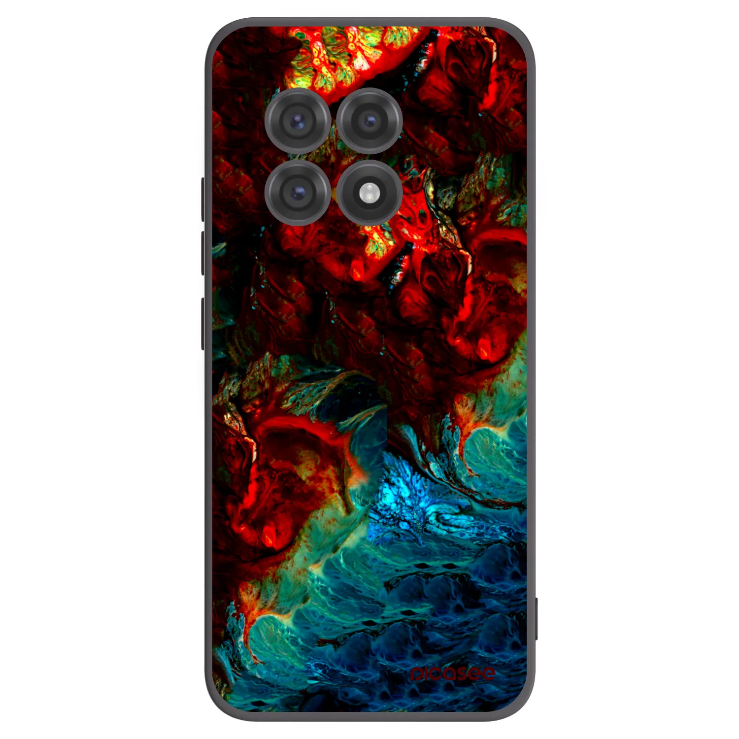 Picasee fekete szilikon tok az alábbi mobiltelefonokra OnePlus 13R 5G - Universe
